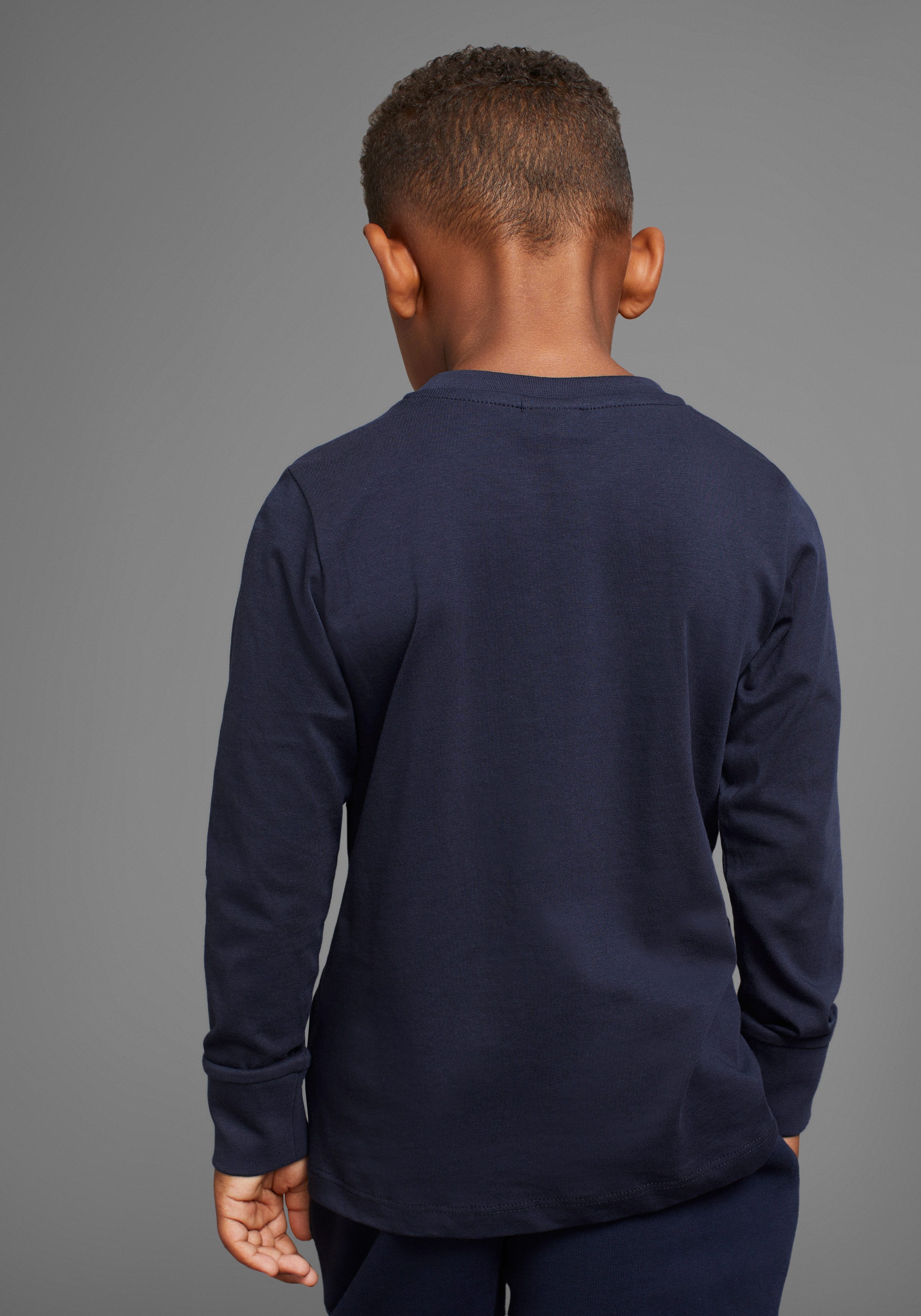 KIDSWORLD Shirt met lange mouwen HIER KOMMT RETTUNG Lange mouwen, basic pasvorm, frisse print