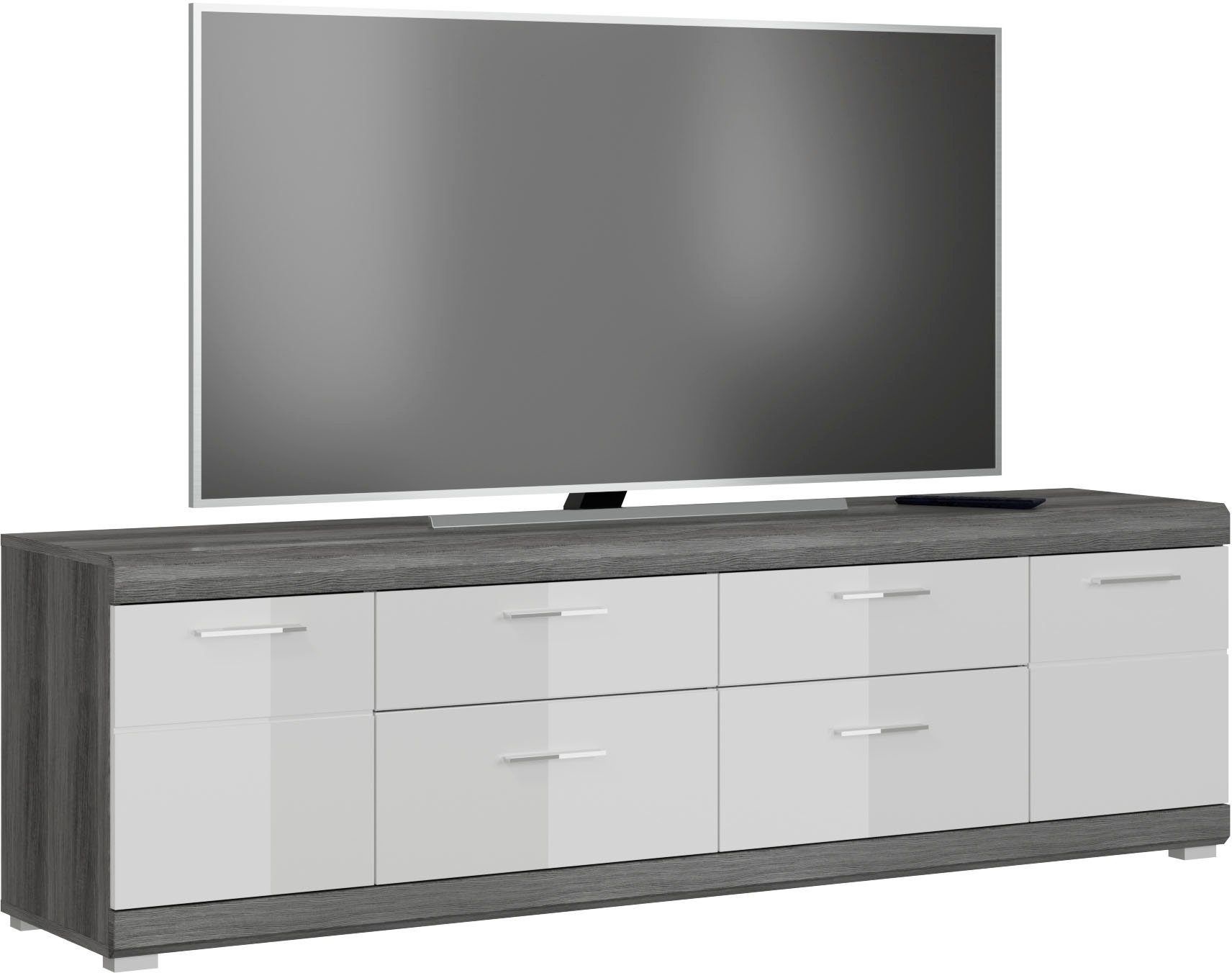 inosign tv-meubel siena breedte 180 cm grijs