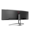 aoc curved-gaming-monitor ag493qcx, 124 cm - 49 ", full hd zwart