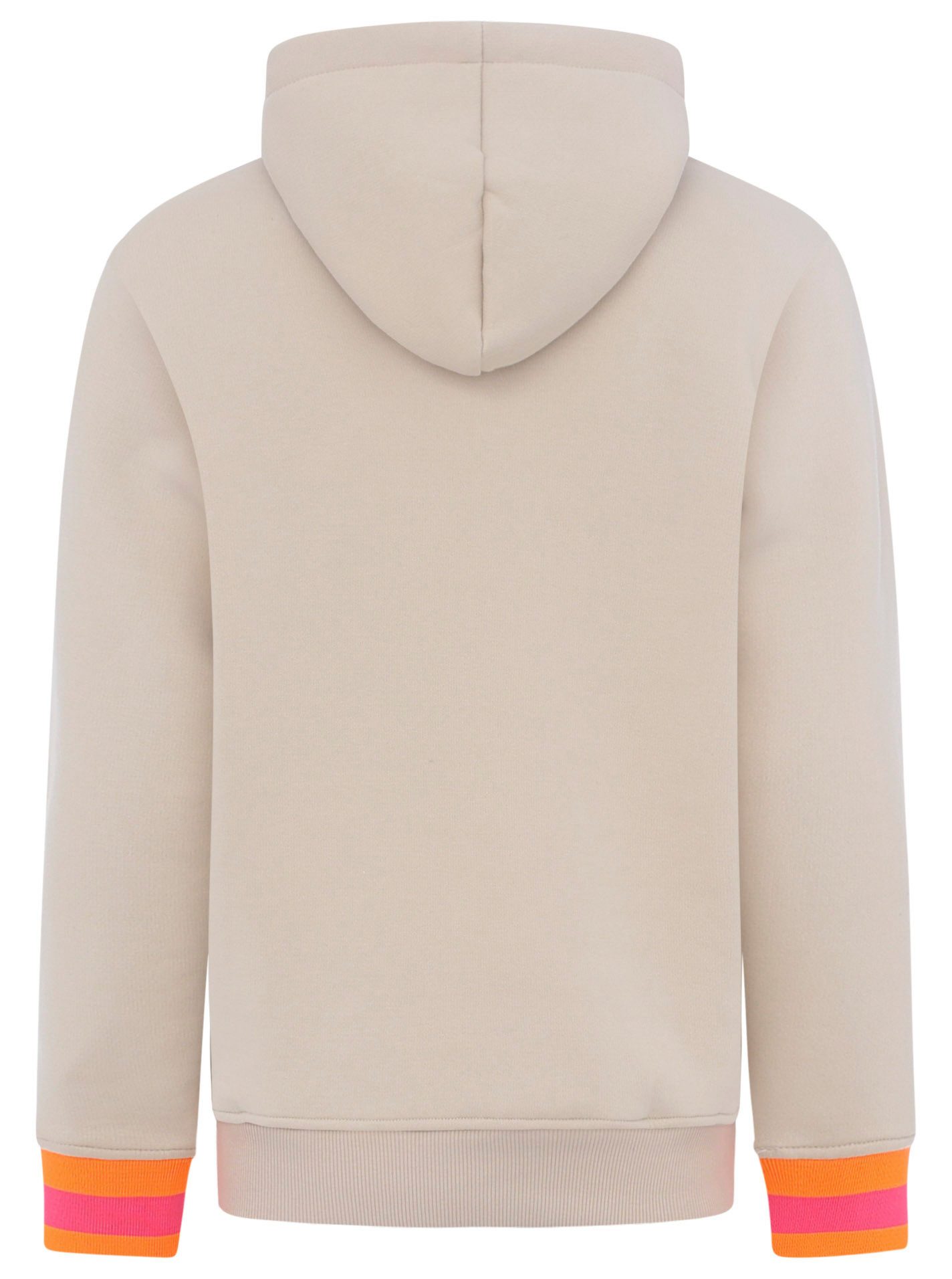 Zwillingsherz Hoodie met print "moin" en "anker" in neonkleuren