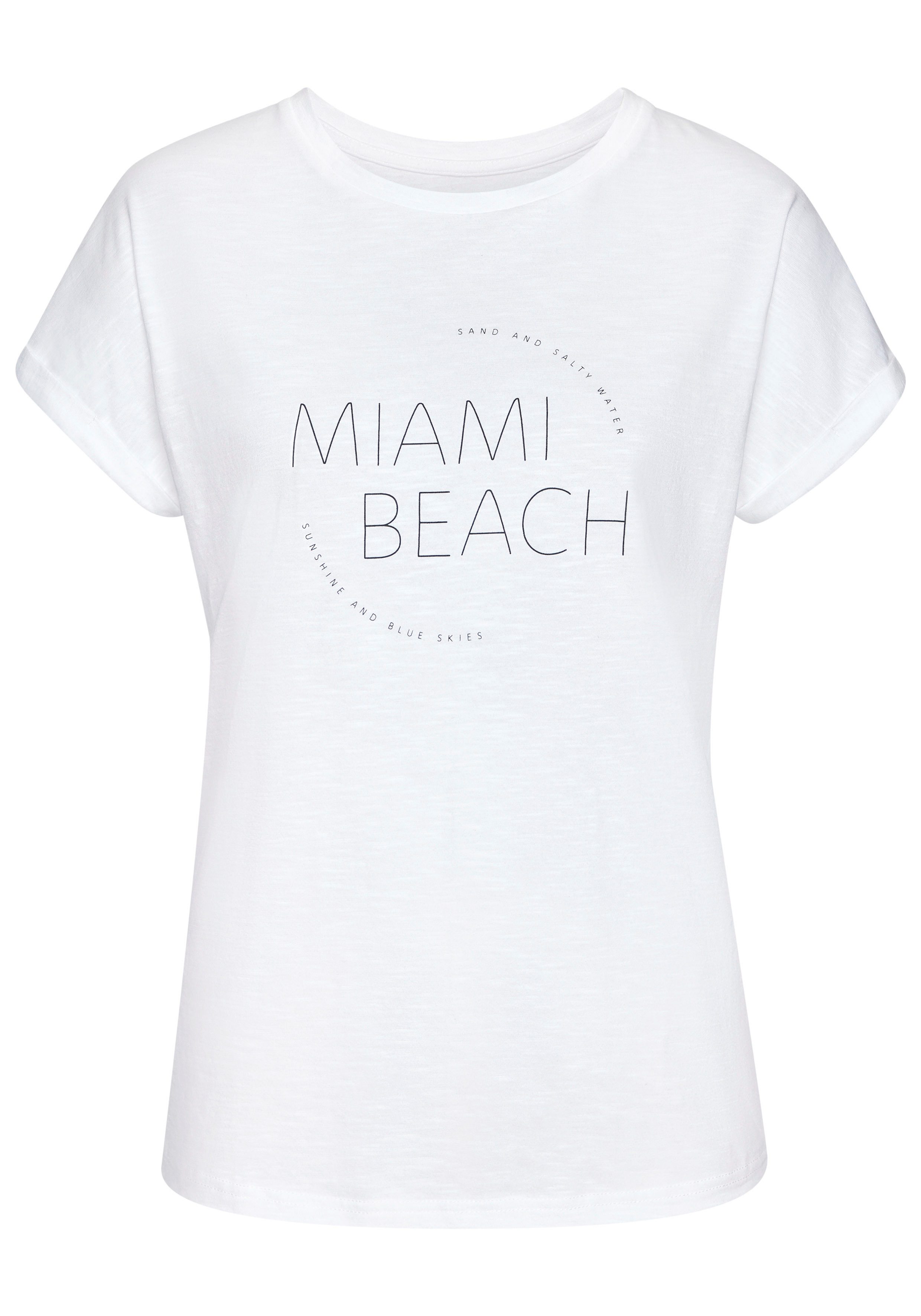 Vivance T-shirt Met modieuze frontprint in een zachte katoenkwaliteit
