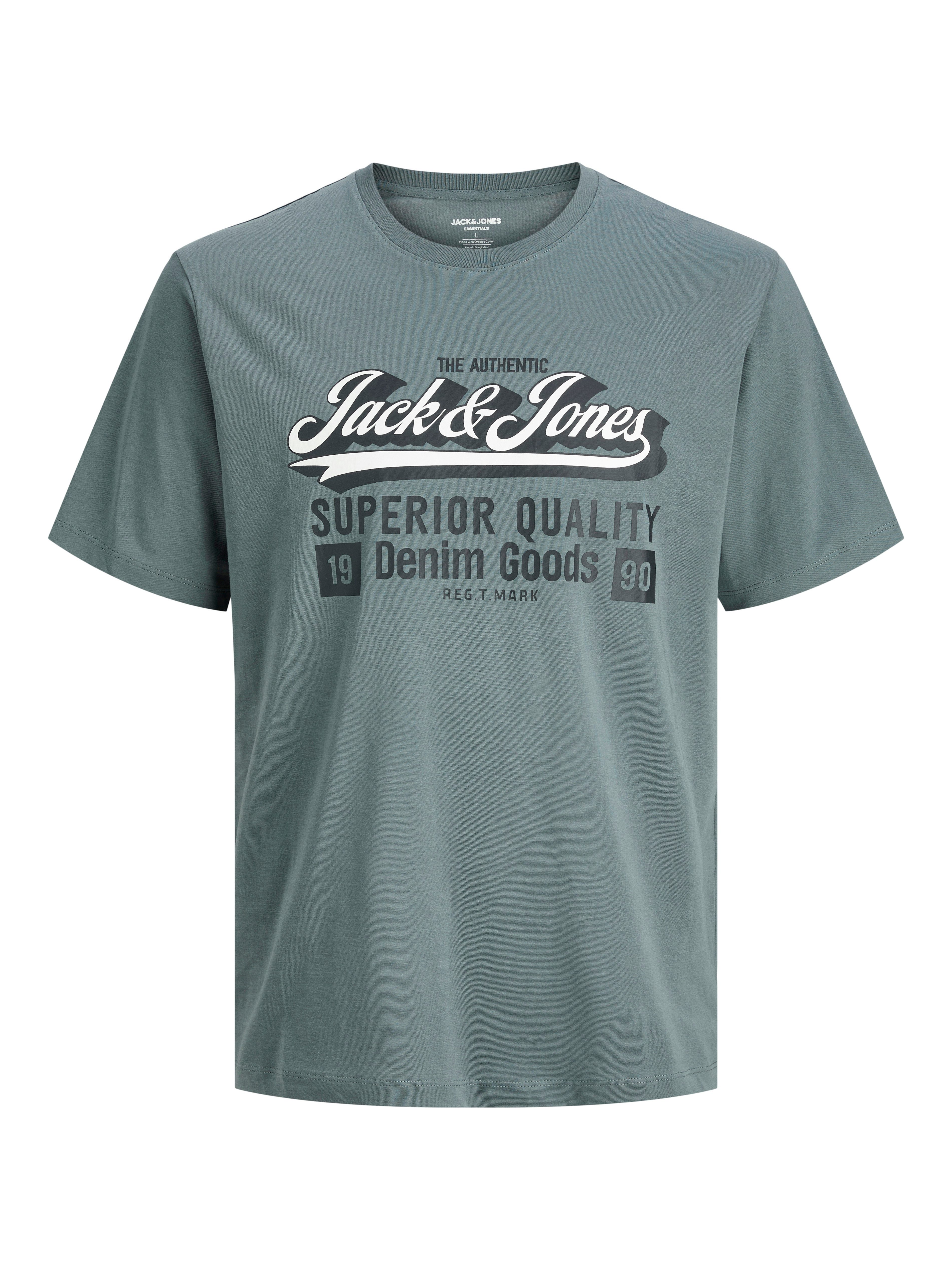 Jack & Jones Junior T-shirt JJELOGO TEE SS 2 COL AW25 2PK MP JNR (set, 2-delig)