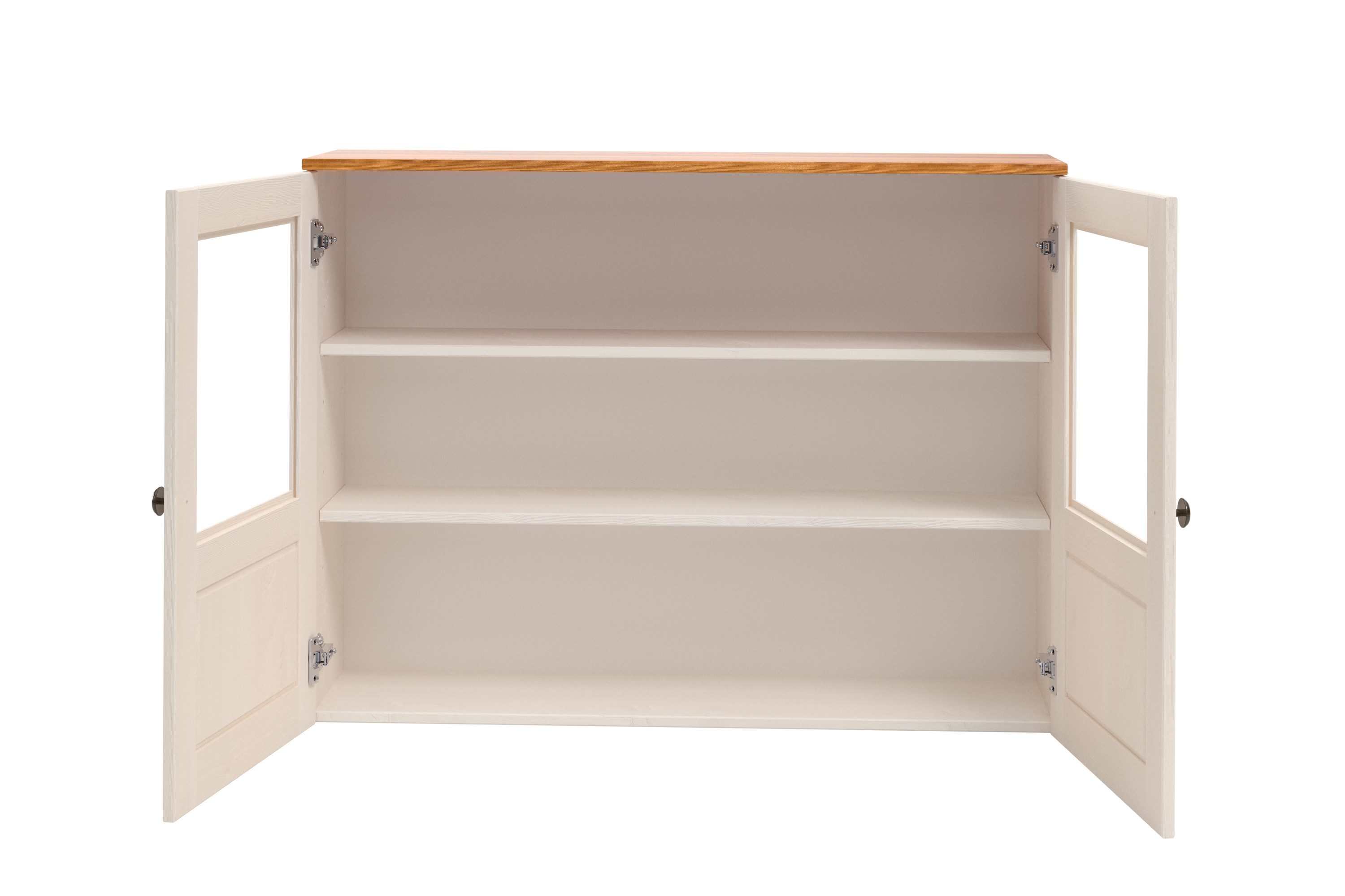 Home affaire Hangkast Alby2 Met metalen grepen en glazen deuren, breedte 100 cm