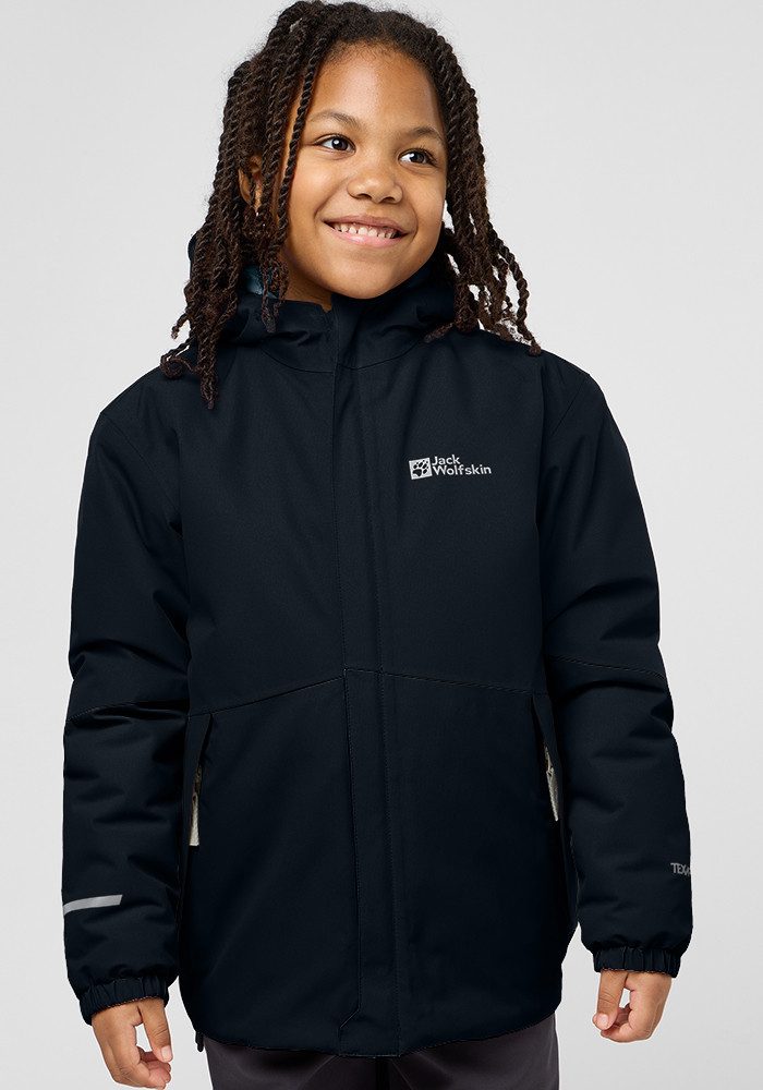 Jack Wolfskin Blocky Jacket Kids Winterjack Kinderen 104 night blue night blue night blue night blue