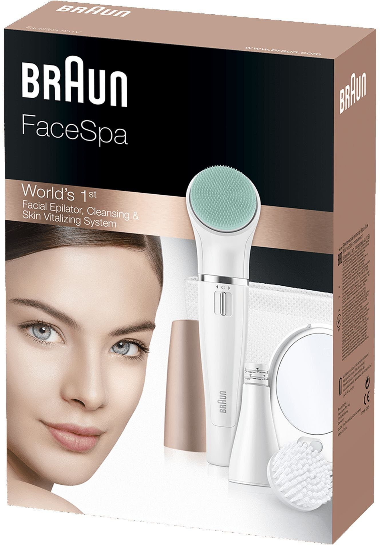 Braun Gezichtsepilator FaceSpa 851V 3-in-1