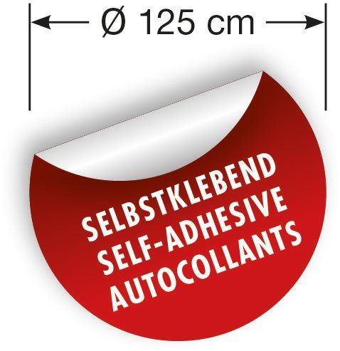 Komar Wandfolie Zelfklevend vlies - Mickey Bonjour - afm. 125 x 125 cm (1 stuk)