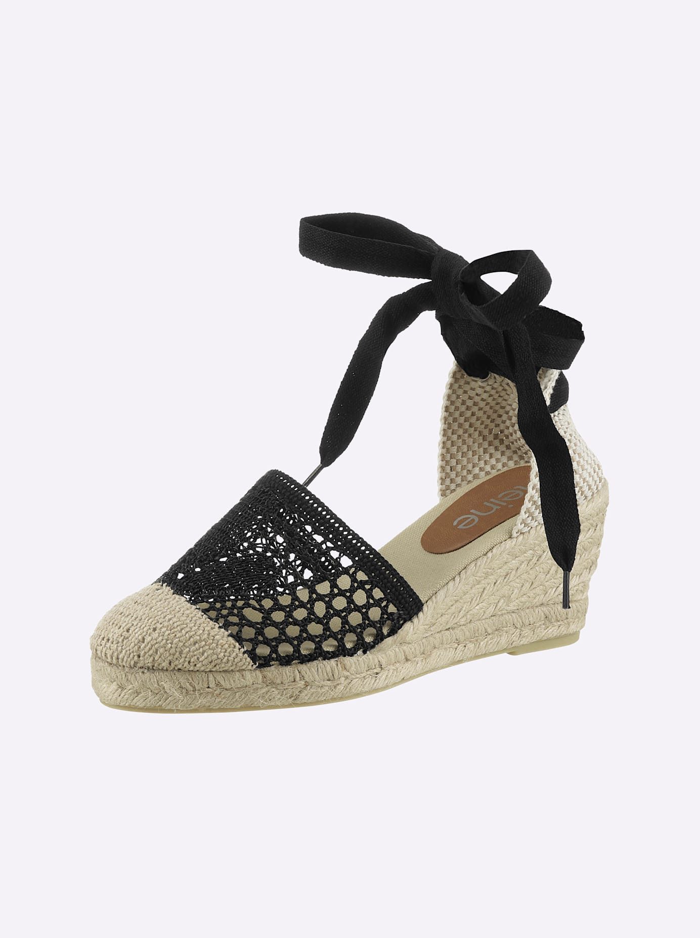 heine Sleehaksandaaltjes dames sandalen met sleehak maat 40 zwart