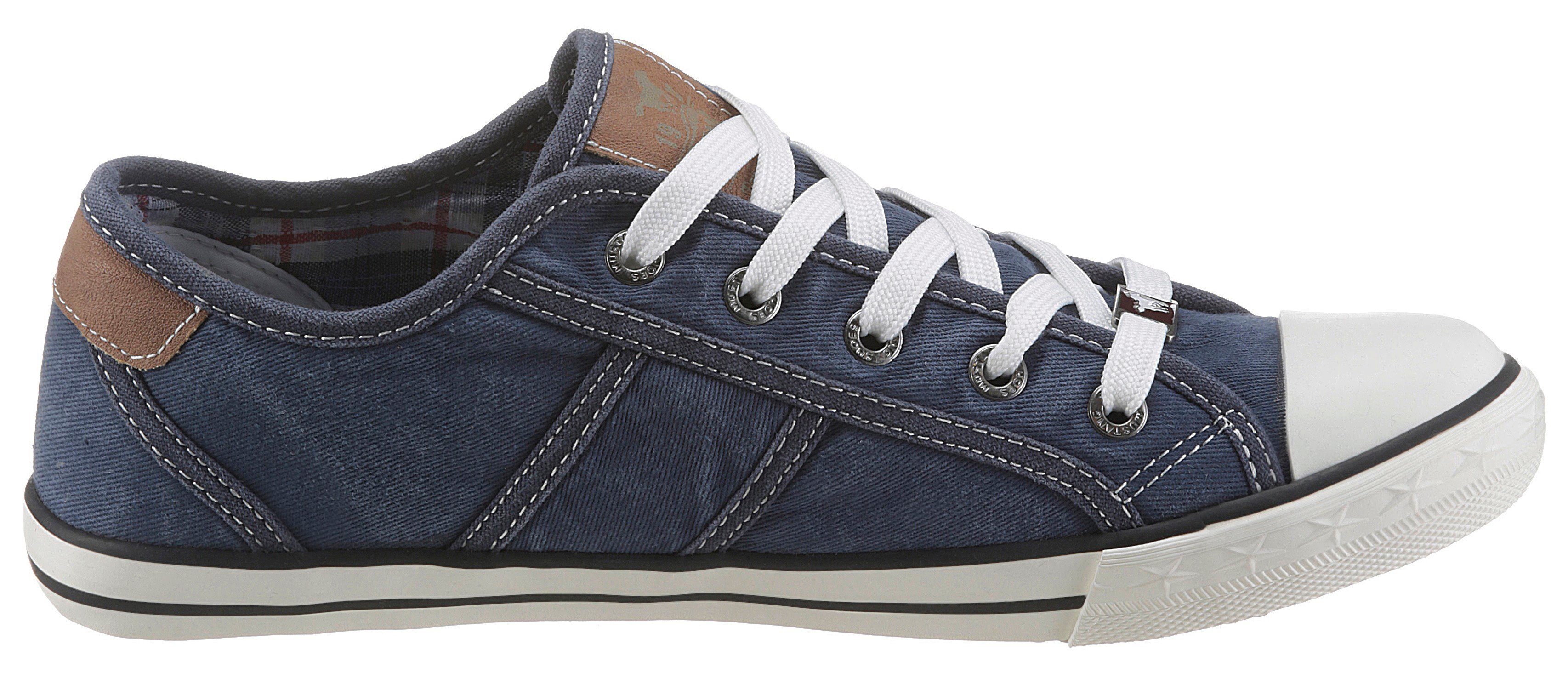 Mustang Shoes Sneakers , vrijetijdsschoen, lage schoen, veterschoen met mustang merklabel