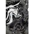 leonique artprint op acrylglas abstracte kunst in marmer-look zwart