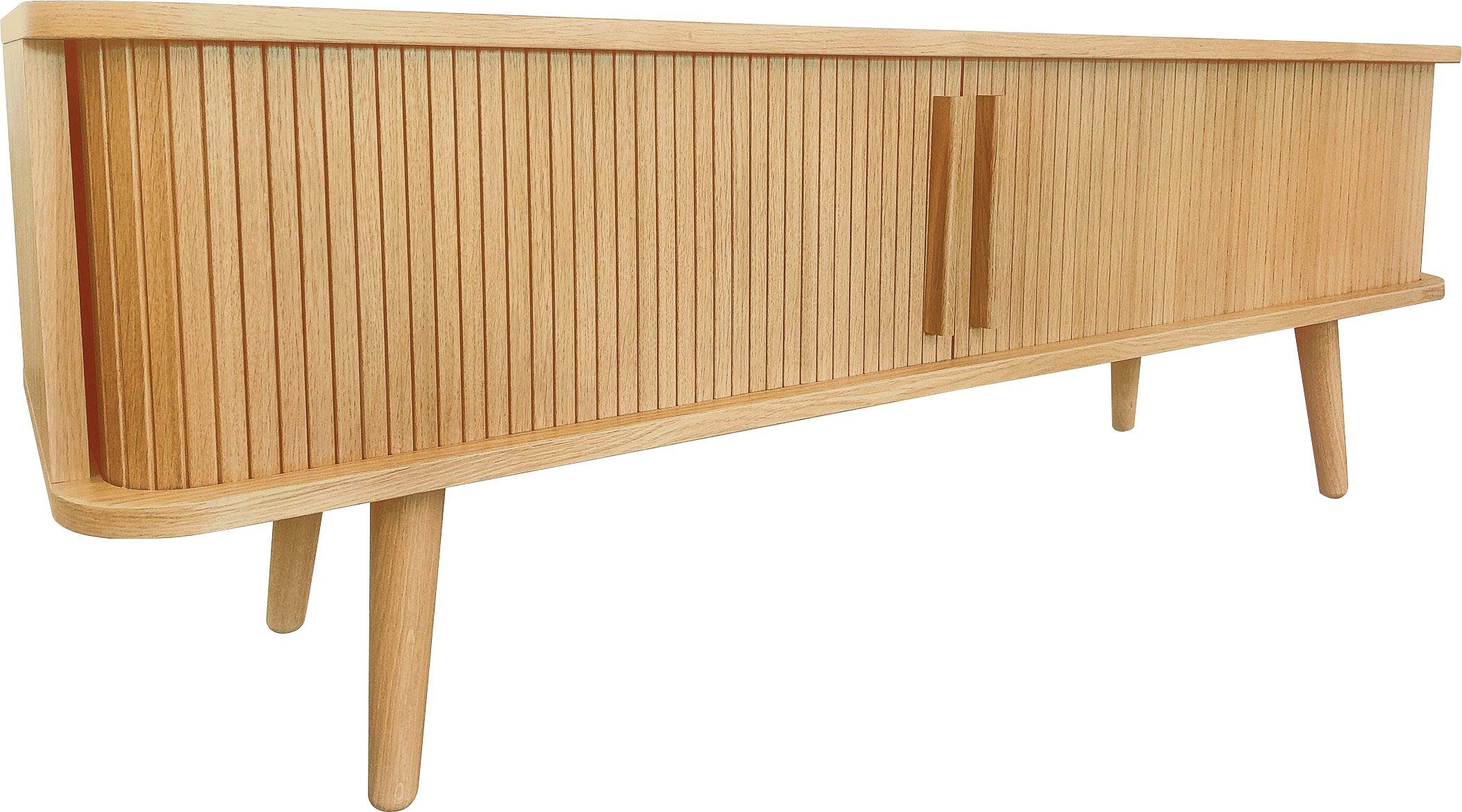 Woodman Tv-meubel Rove bijzonder design, in twee breedtes, met eikenfineer lowboards beige