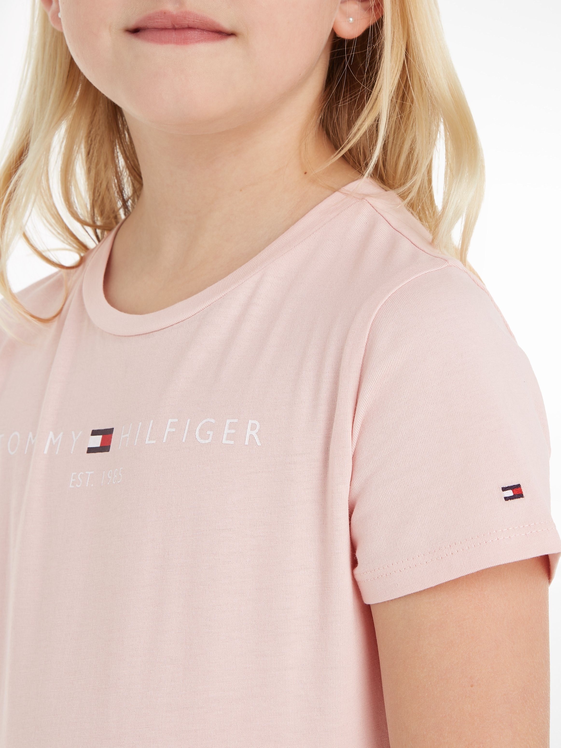 Tommy Hilfiger Shirt met korte mouwen ESSENTIAL TEE S/S met tommy hilfiger logo-opschrift (1-delig)