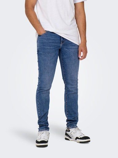 ONLY & SONS Skinny fit jeans LOOM LIFE JOG heren skinny jeans maat 28 blauw