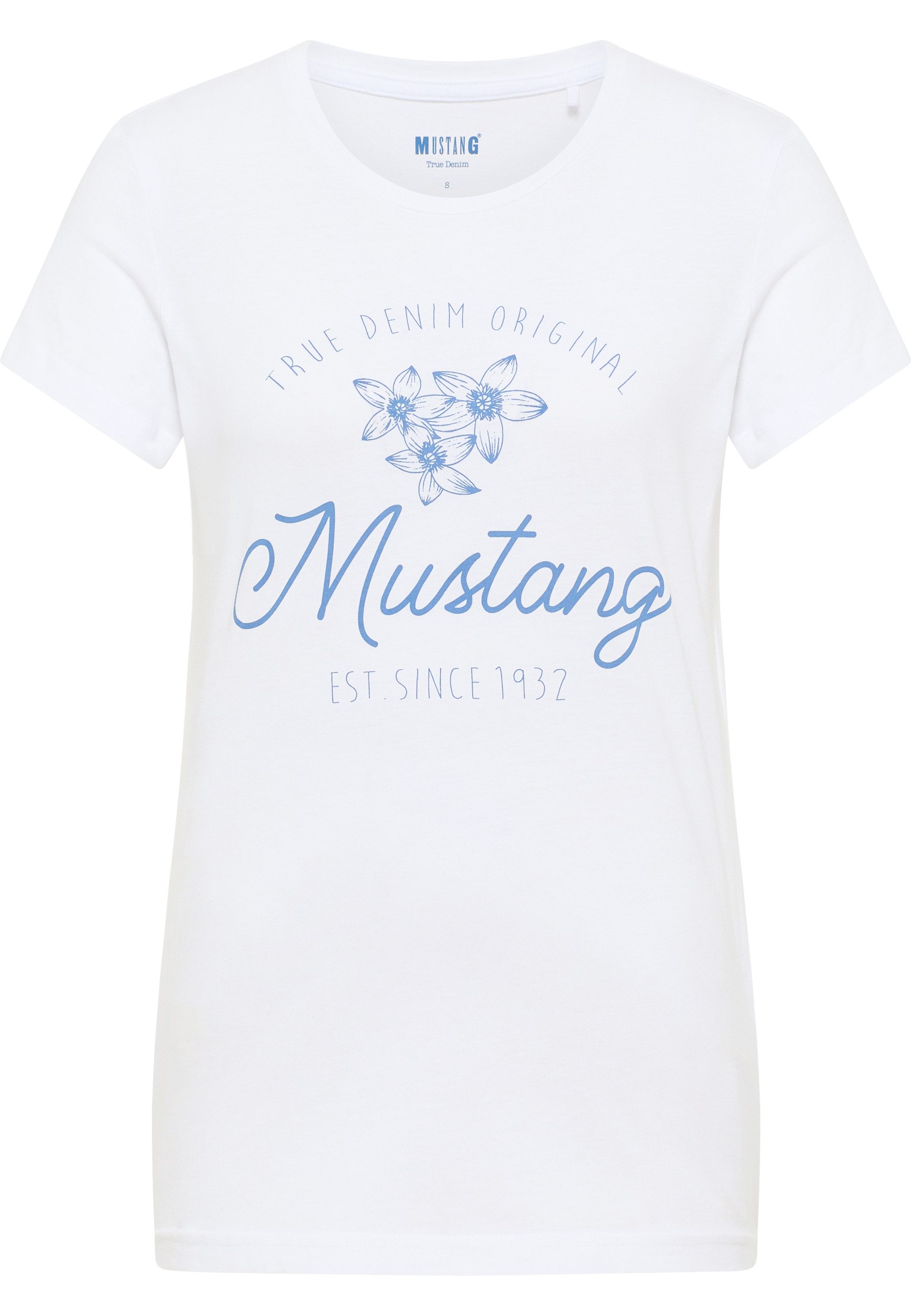 Mustang Shirt met korte mouwen Shirt met print