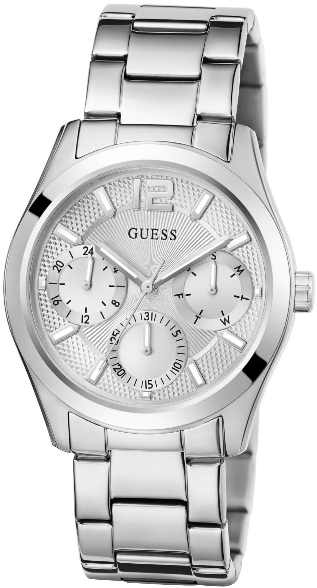 Guess Multifunctioneel horloge Zoe Quartzhorloge, horloge, damenuur, datum, 12/24-uurs weergave