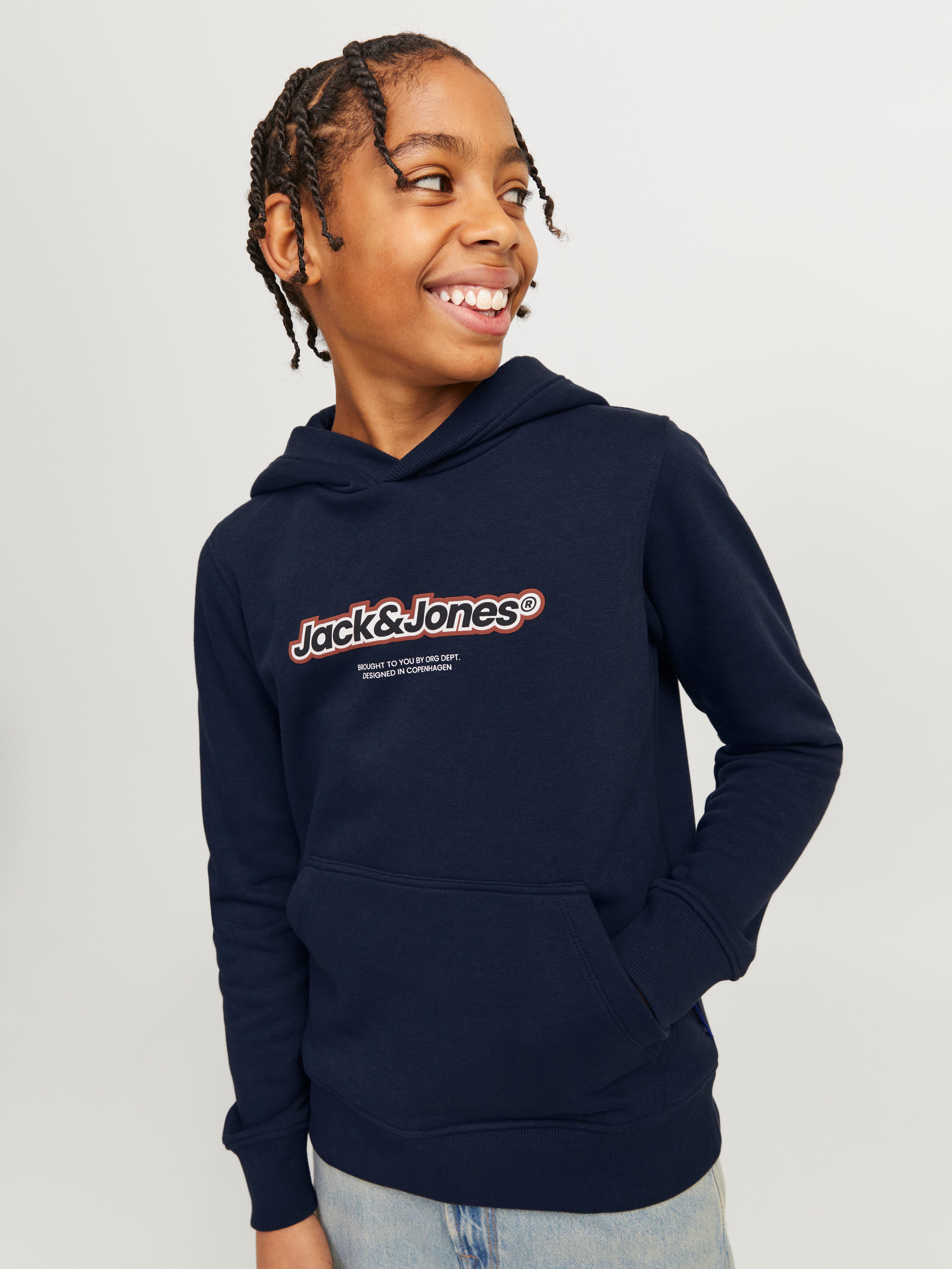 Jack & Jones Junior Hoodie JORVESTERBRO NEWTON BRNDG SWEAT BF JNR