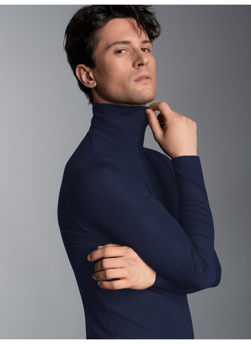 Trigema Colshirt van elastische viscose (1-delig)