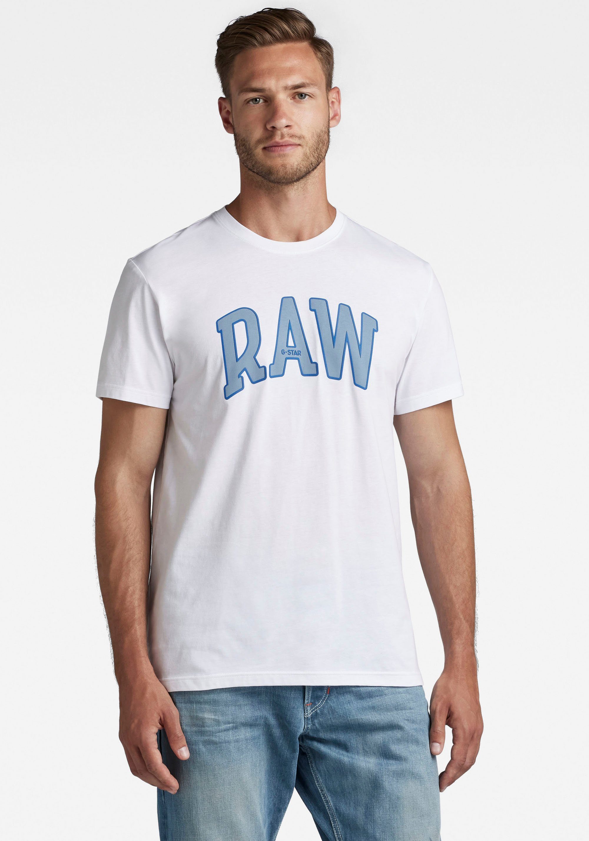 cassette regenval Kennis maken G-Star RAW T-shirt University vind je bij | OTTO