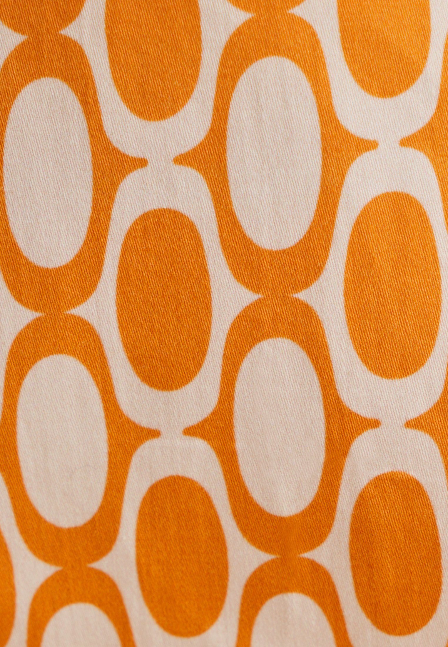 seidensticker Overhemdblouse Zwarte roos Lange mouwen kraag geometrische motieven