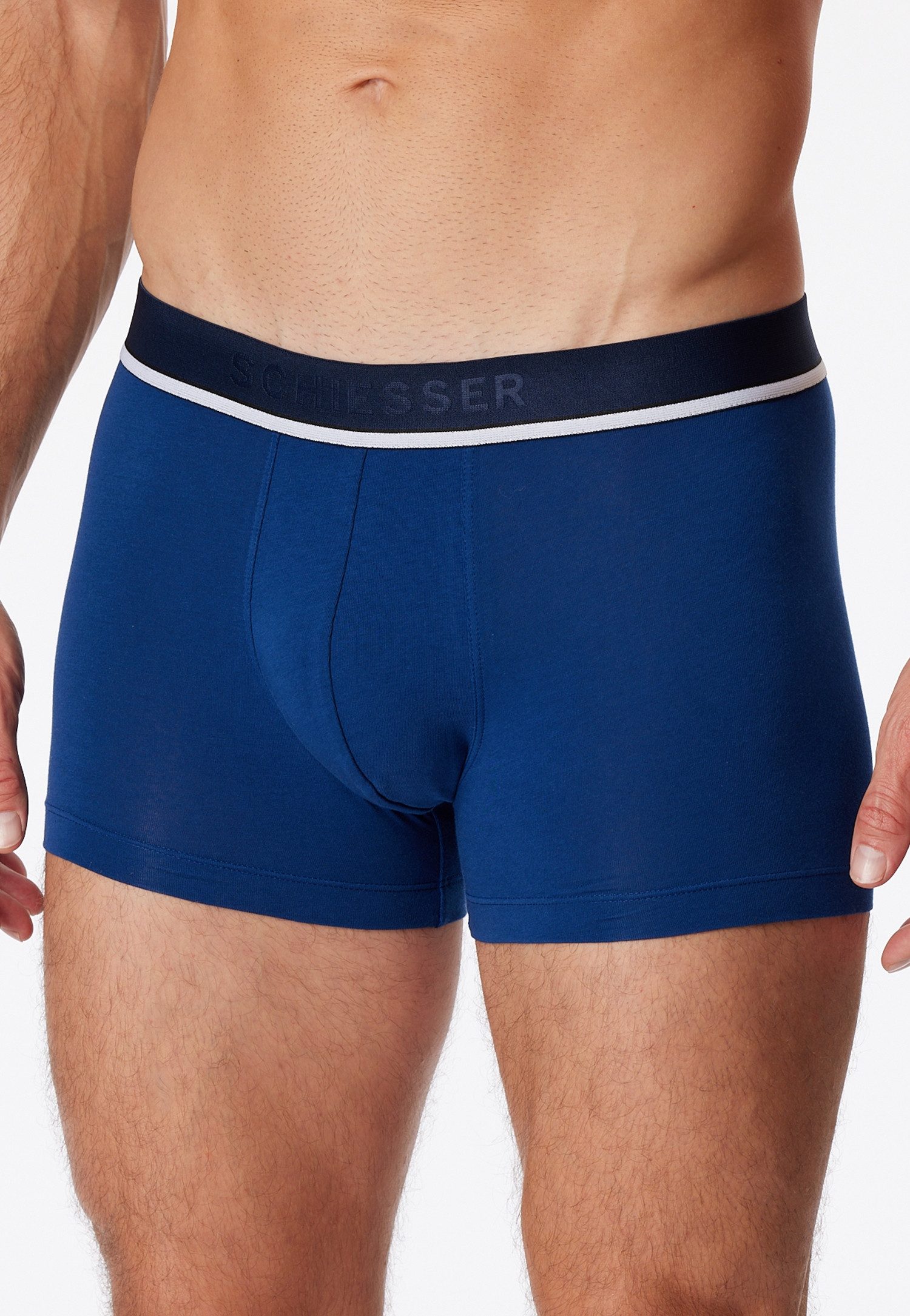 Schiesser Boxershort 95/5 met sportieve logo-webband (3 stuks)