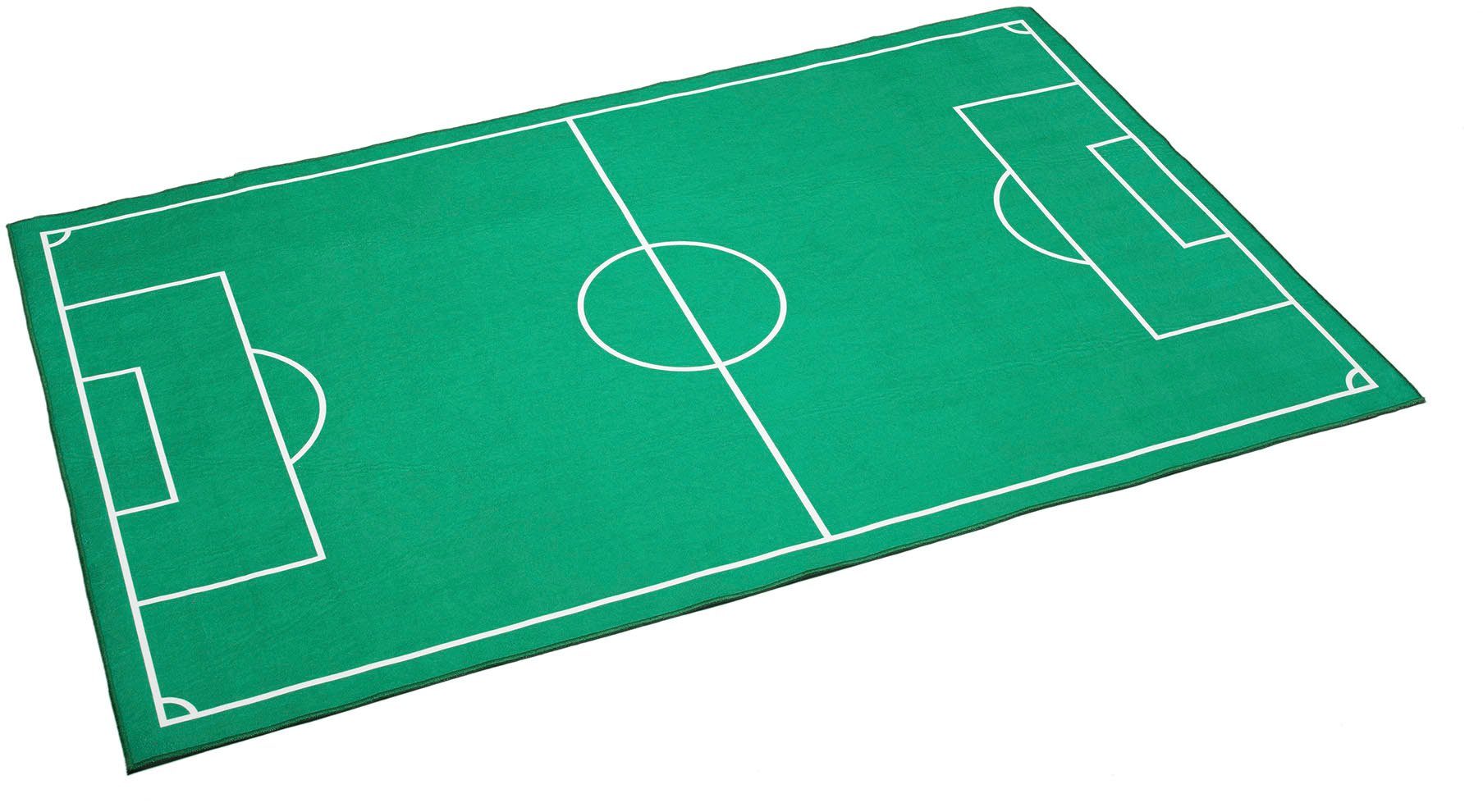 Böing Carpet Kindervloerkleed Voetbalveld Speelkleed, gedessineerd, wasbaar, kinderkamer