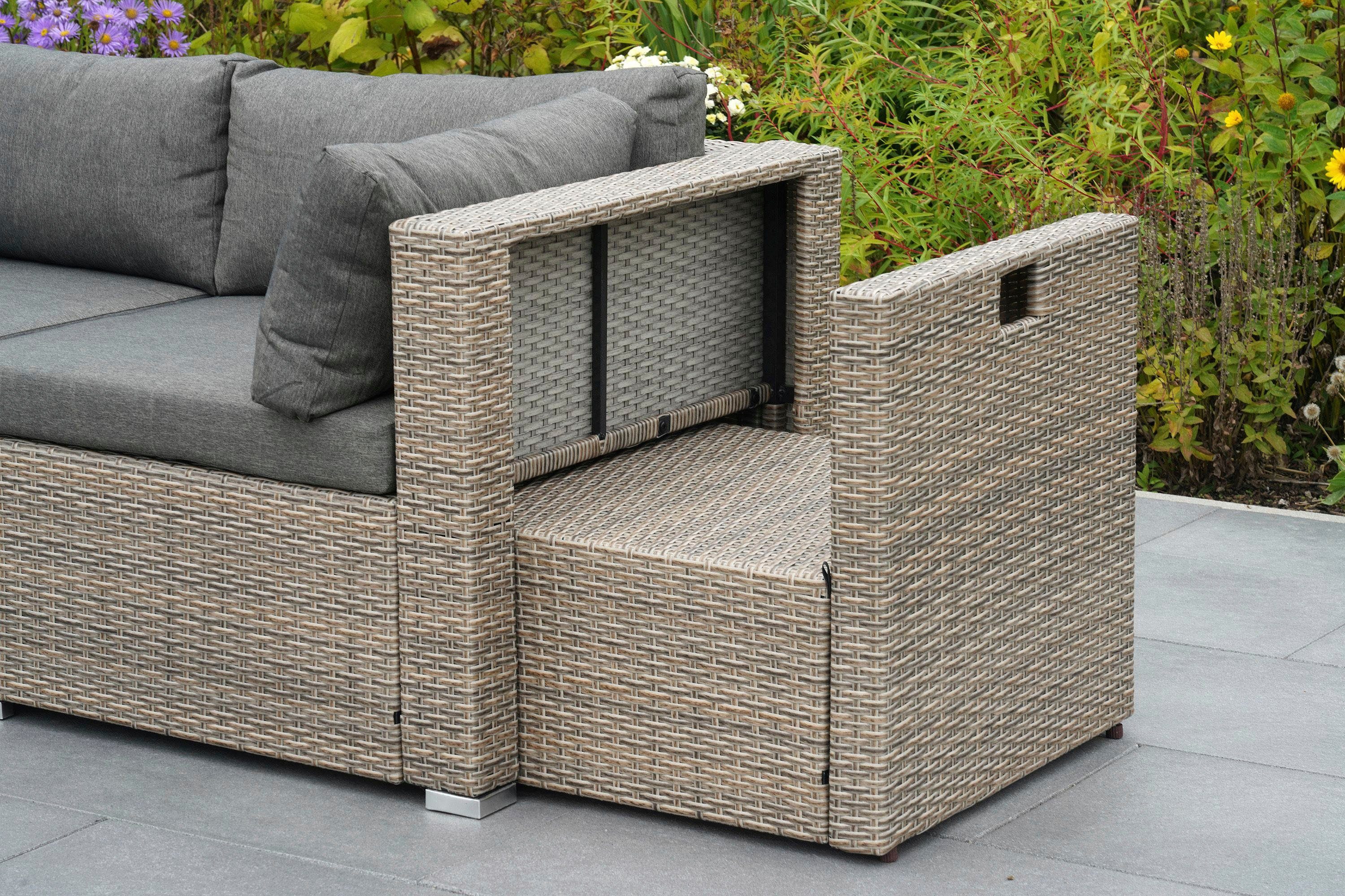 MERXX Tuinset Rivello inclusief kussens, afmetingen bxdxh: 225 x 225 x 63 cm (23-delig)