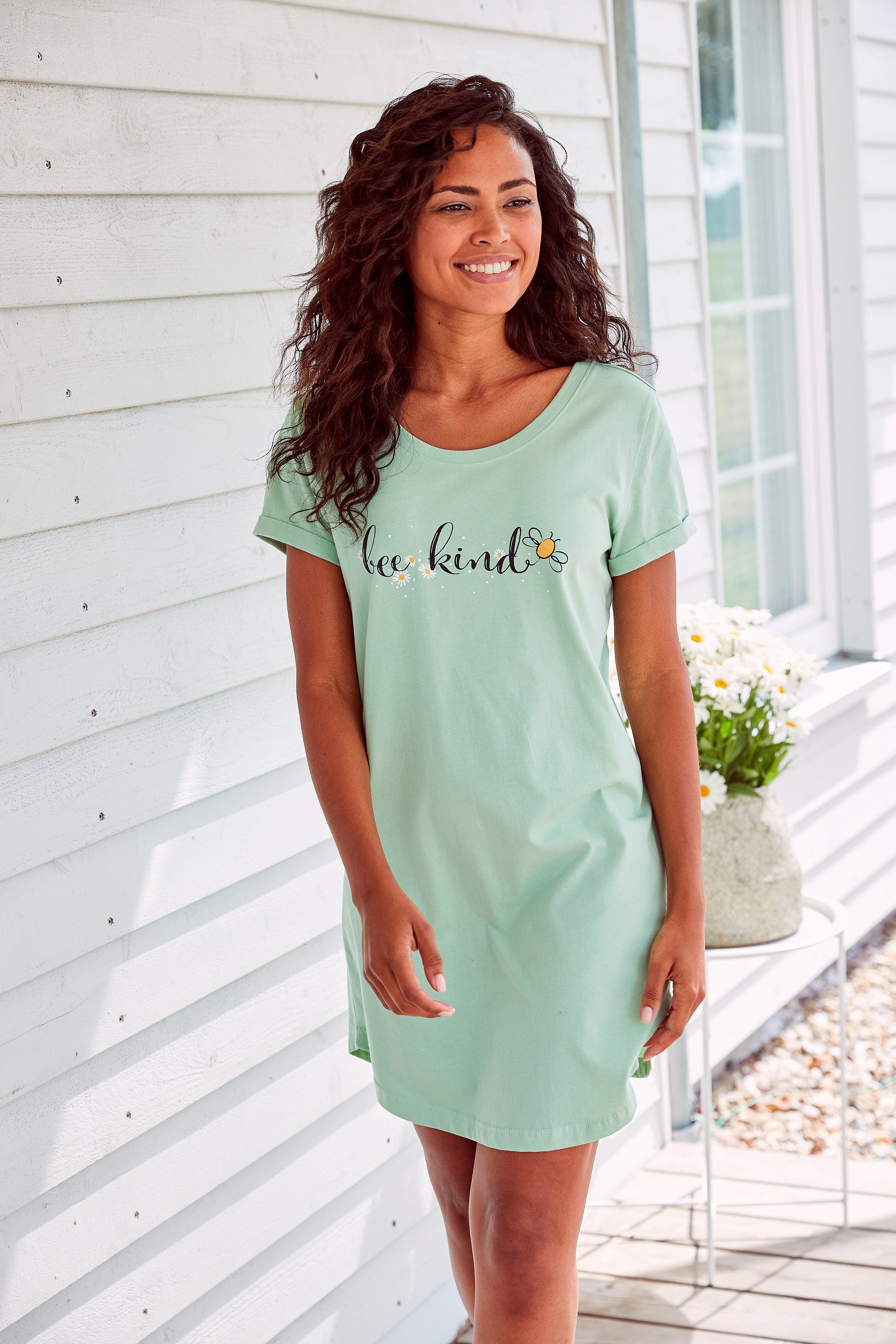 Vivance Dreams Nachthemd met madeliefje-print