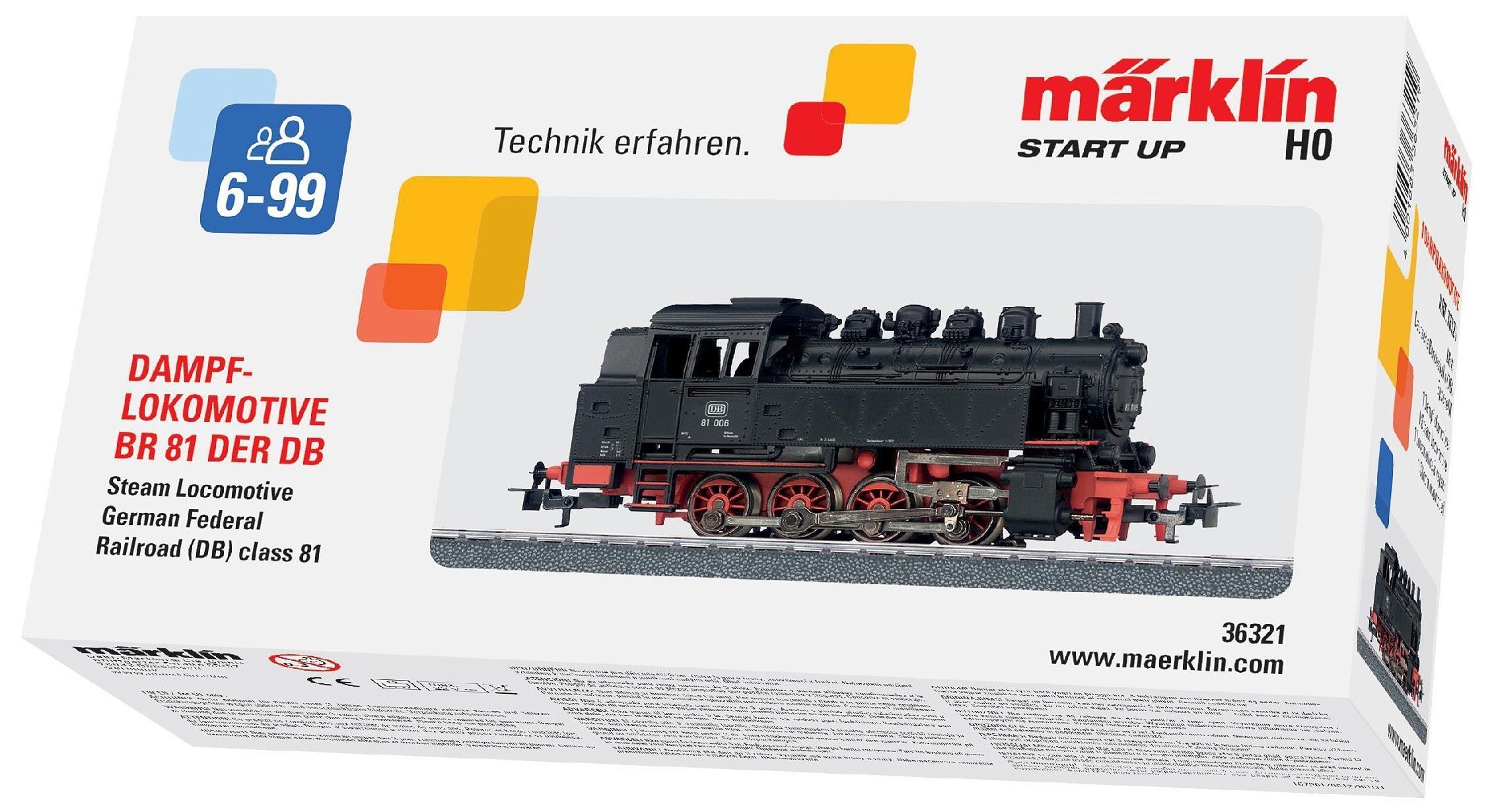 Märklin Tenderlocomotief Märklin start up - zware rangeerlocomotief BR 81, DB