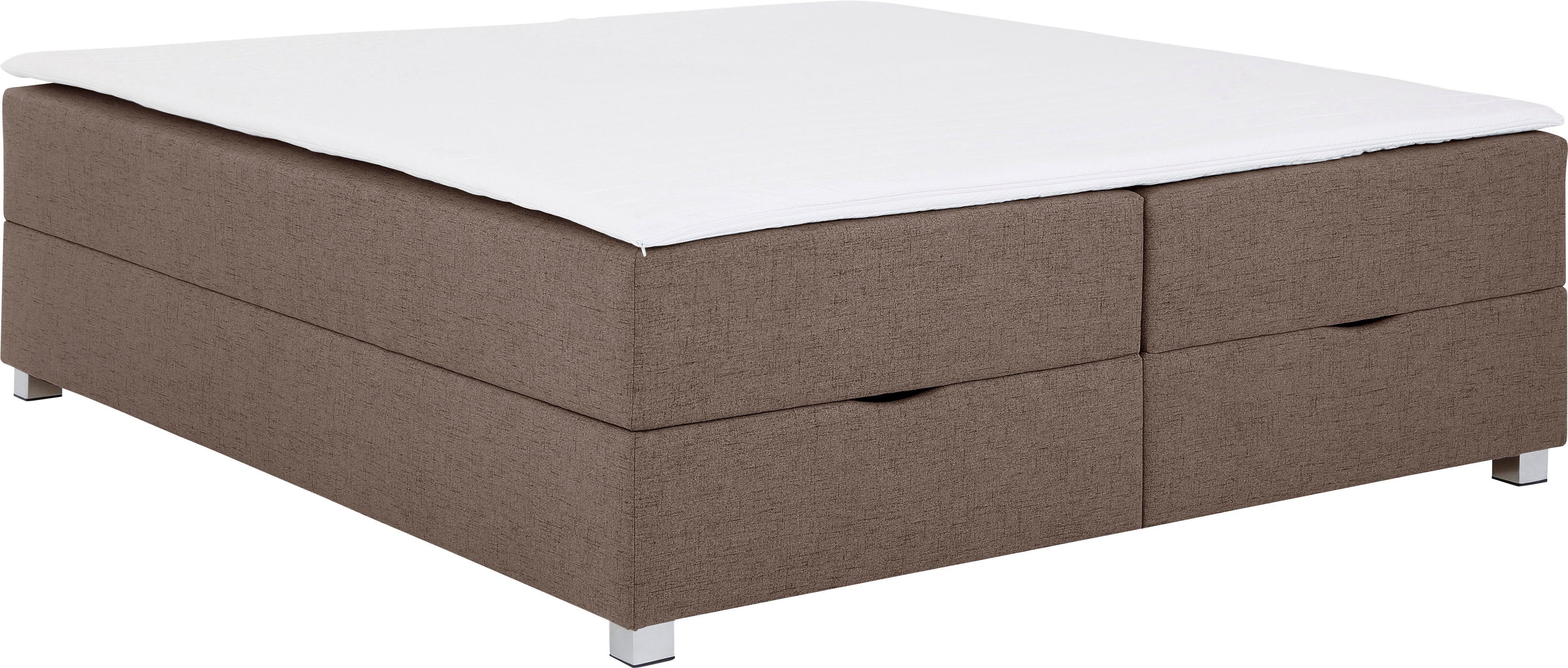INOSIGN Boxspring Alexis zonder hoofdbord - ideaal voor ruimtes met schuine plafonds, in 4 breedten
