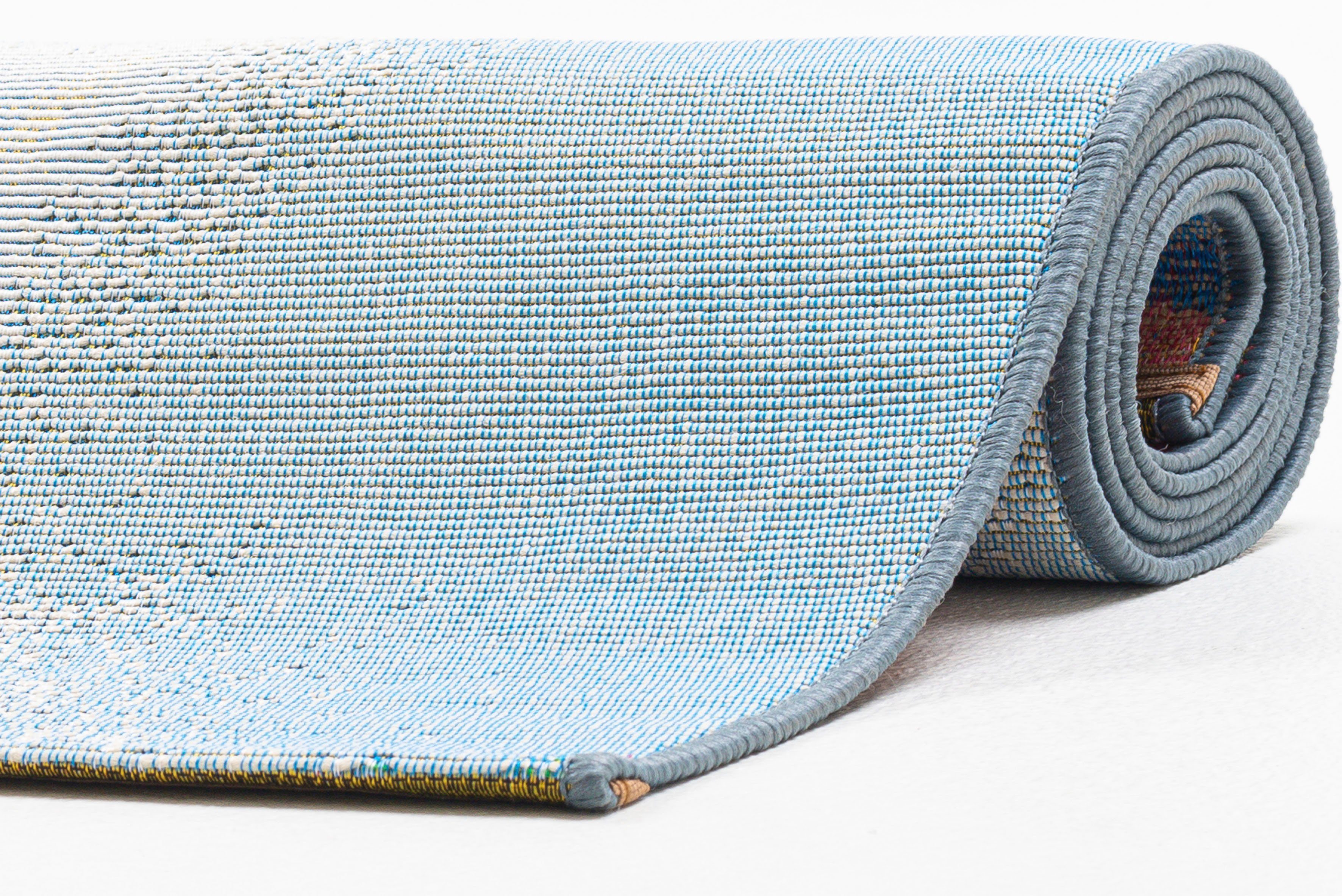 Sansibar Vloerkleed Rantum Beach SA-021 Vlakweefsel, modern ontwerp, Strand & Surfplank, Outdoor geschikt