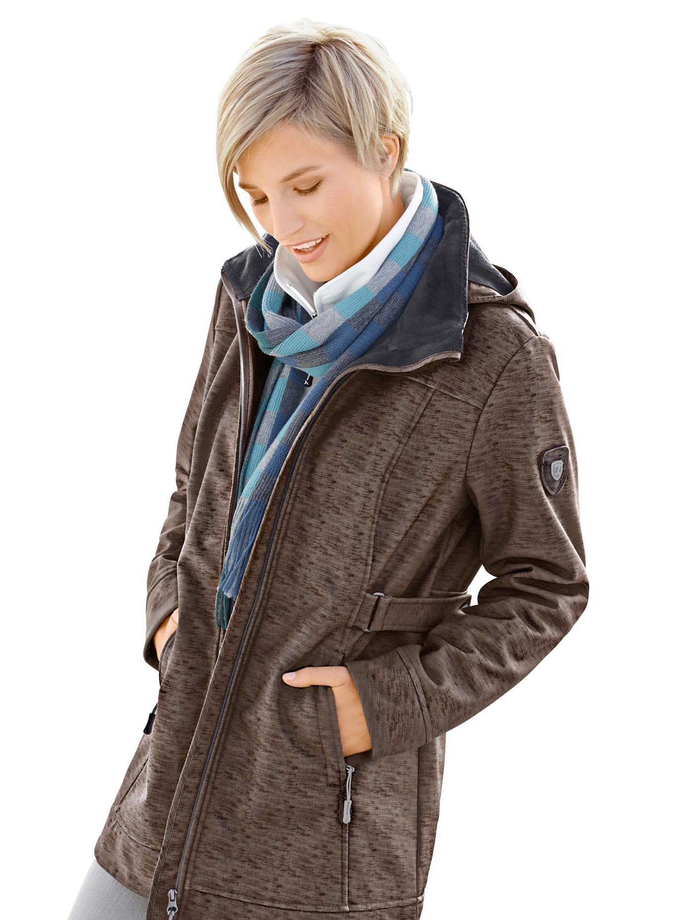 NU 15% KORTING: COLLECTION L. softshell-jack met heerlijk zachte fleece