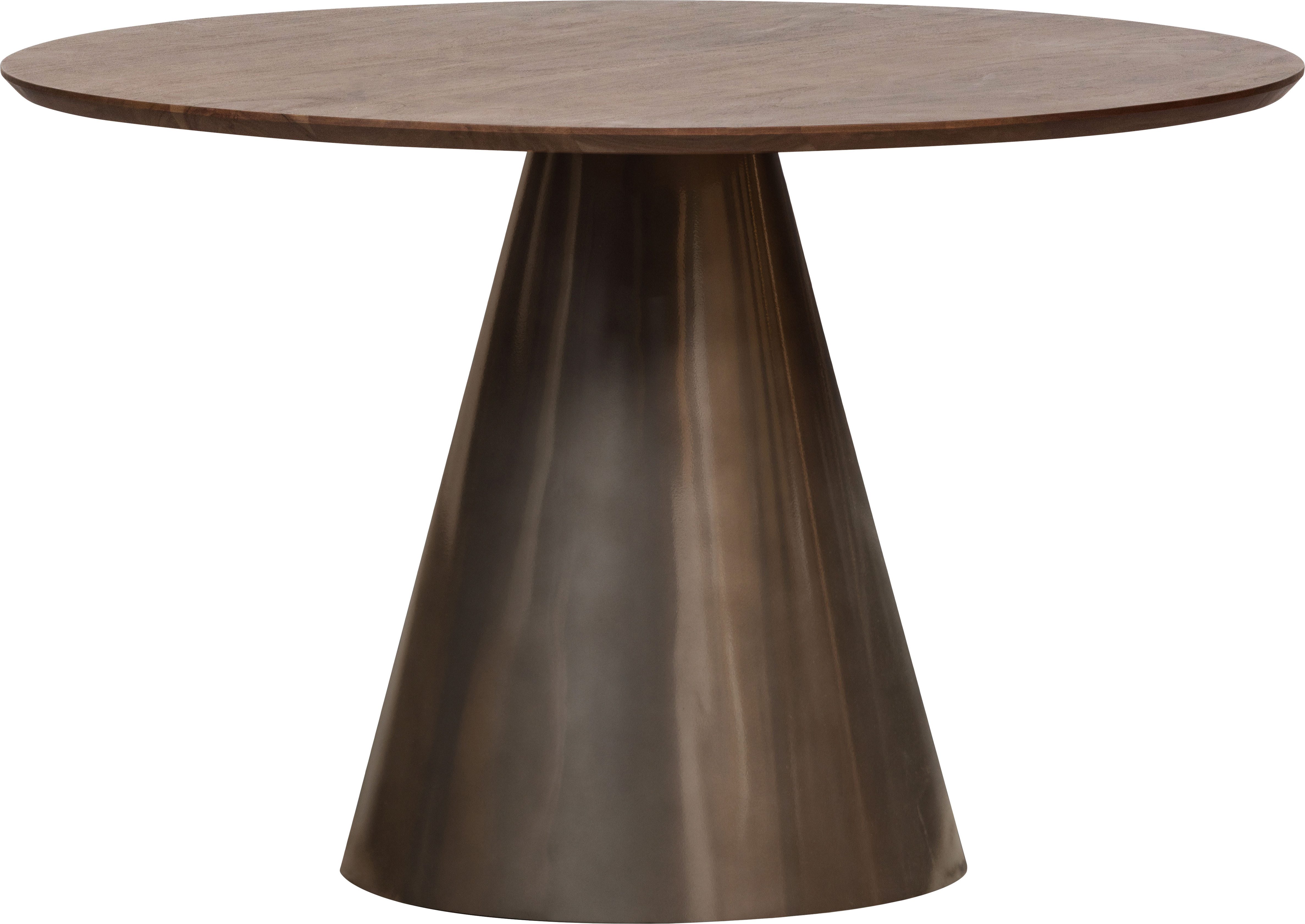 WOOOD Eettafel Maggie ronde vorm, van mango-hout, h 76 cm x ø 120 cm eettafels zwart