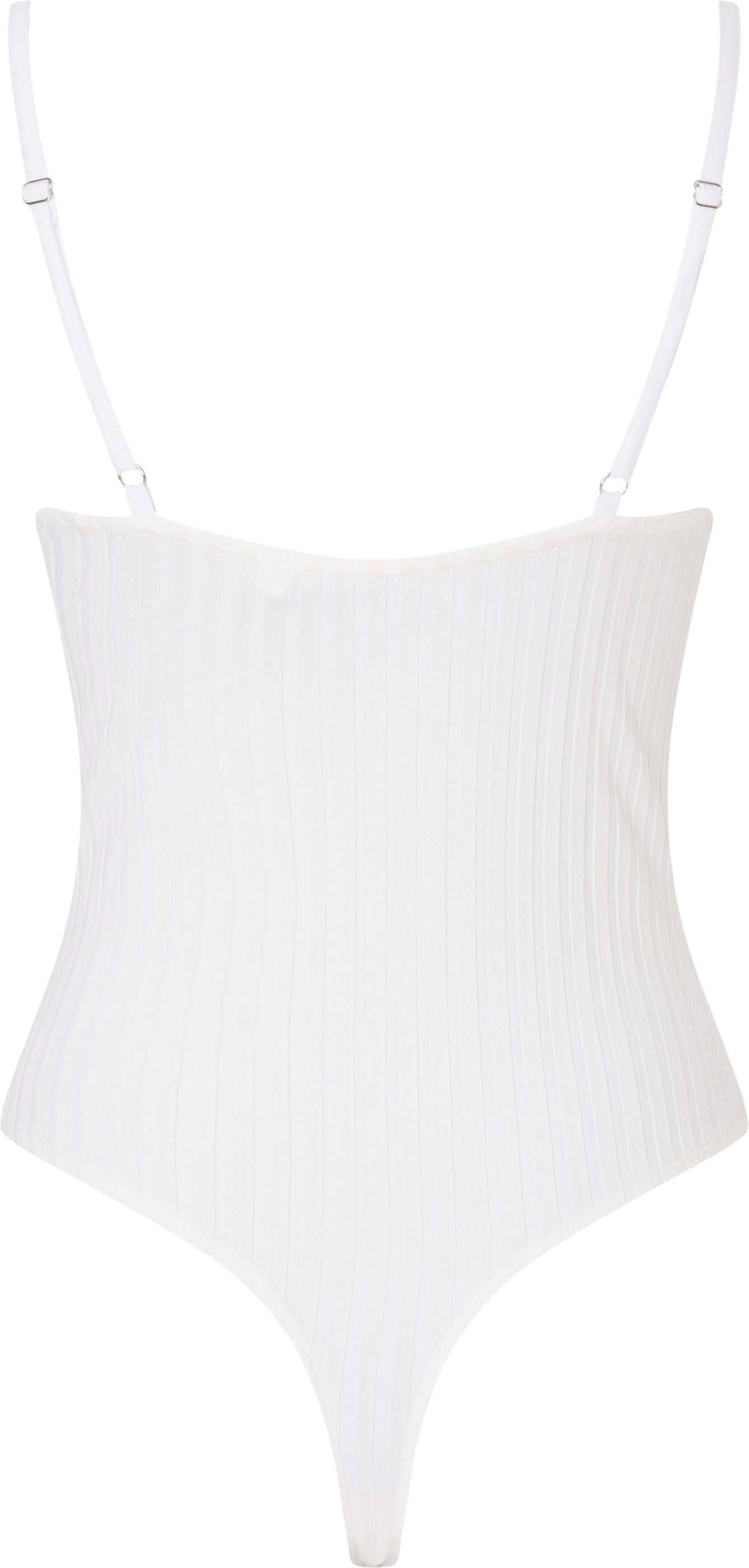 Calvin Klein Body ZIPPER RIB STRAPPY met halve ritssluiting