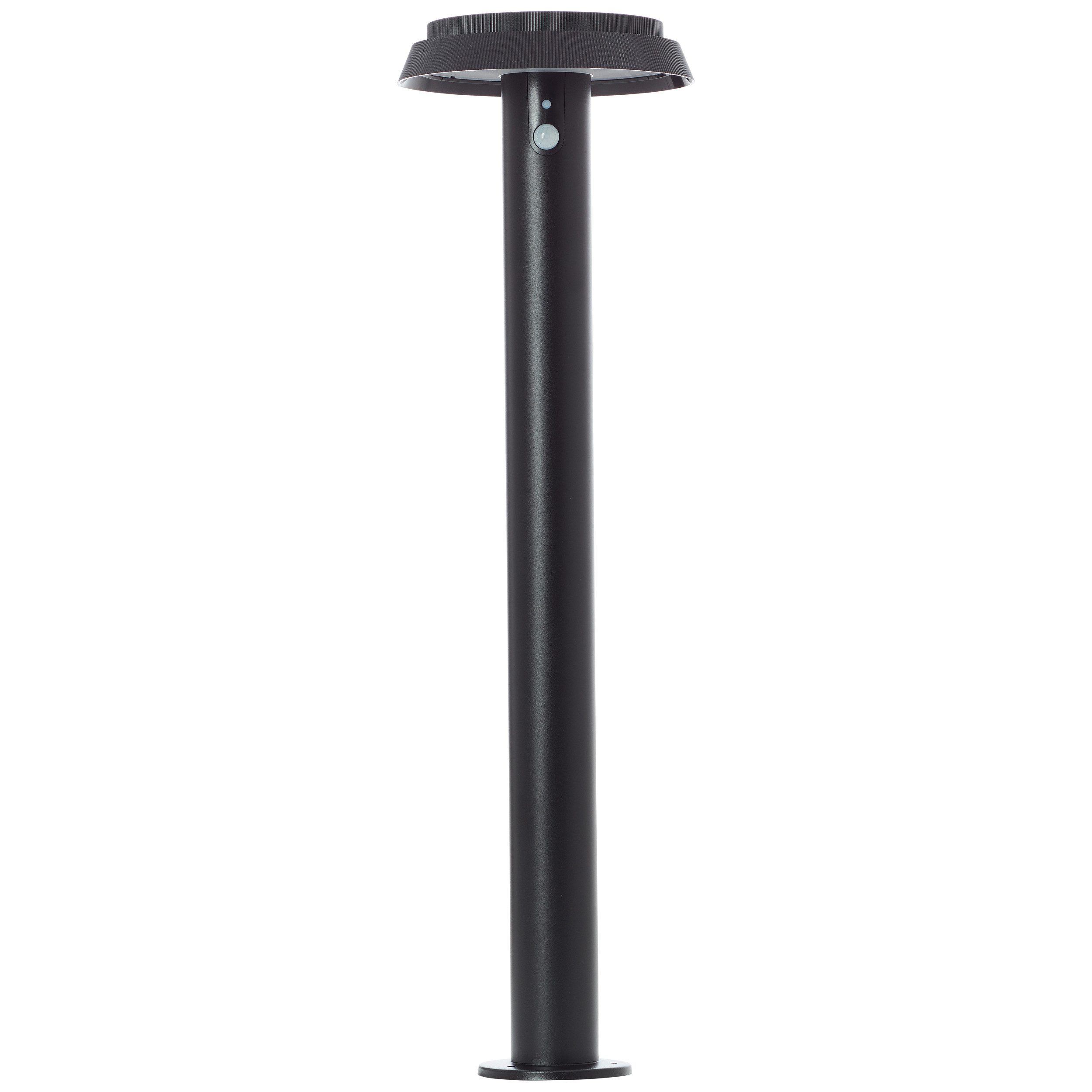 Brilliant Leuchten Led-vloerlamp voor buiten Alvero LED buitenvloerlamp, solar, 70 cm, 500 lm, 3000 K, metaal, zwart (1 stuk)