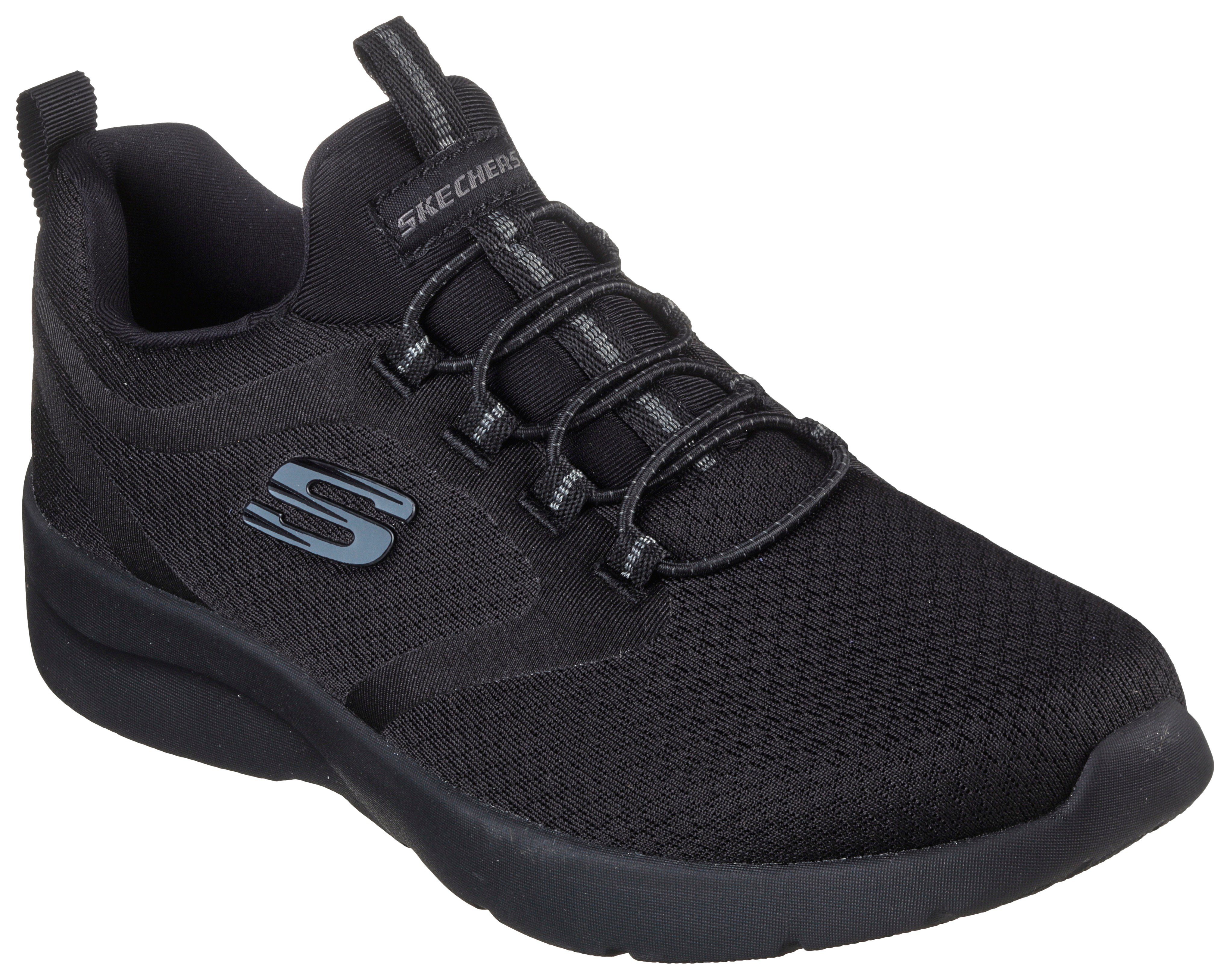 Skechers Slip-on sneakers DYNAMIGHT 2.0 met twee praktische aantreklussen dames lage sneakers maat 35 zwart
