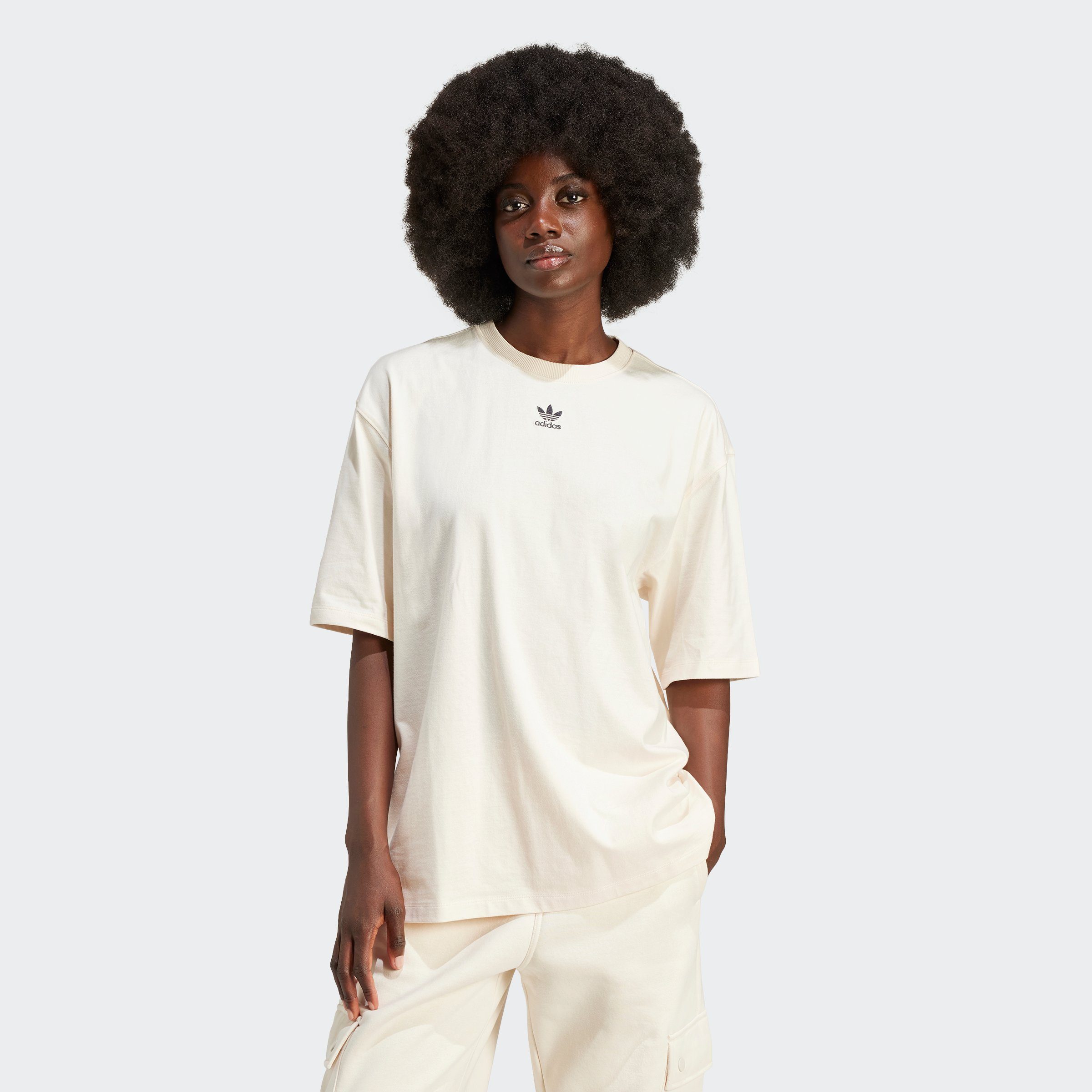 Adidas Originals Essential Boyfriend T-Shirt Wonder White- Dames Wonder White