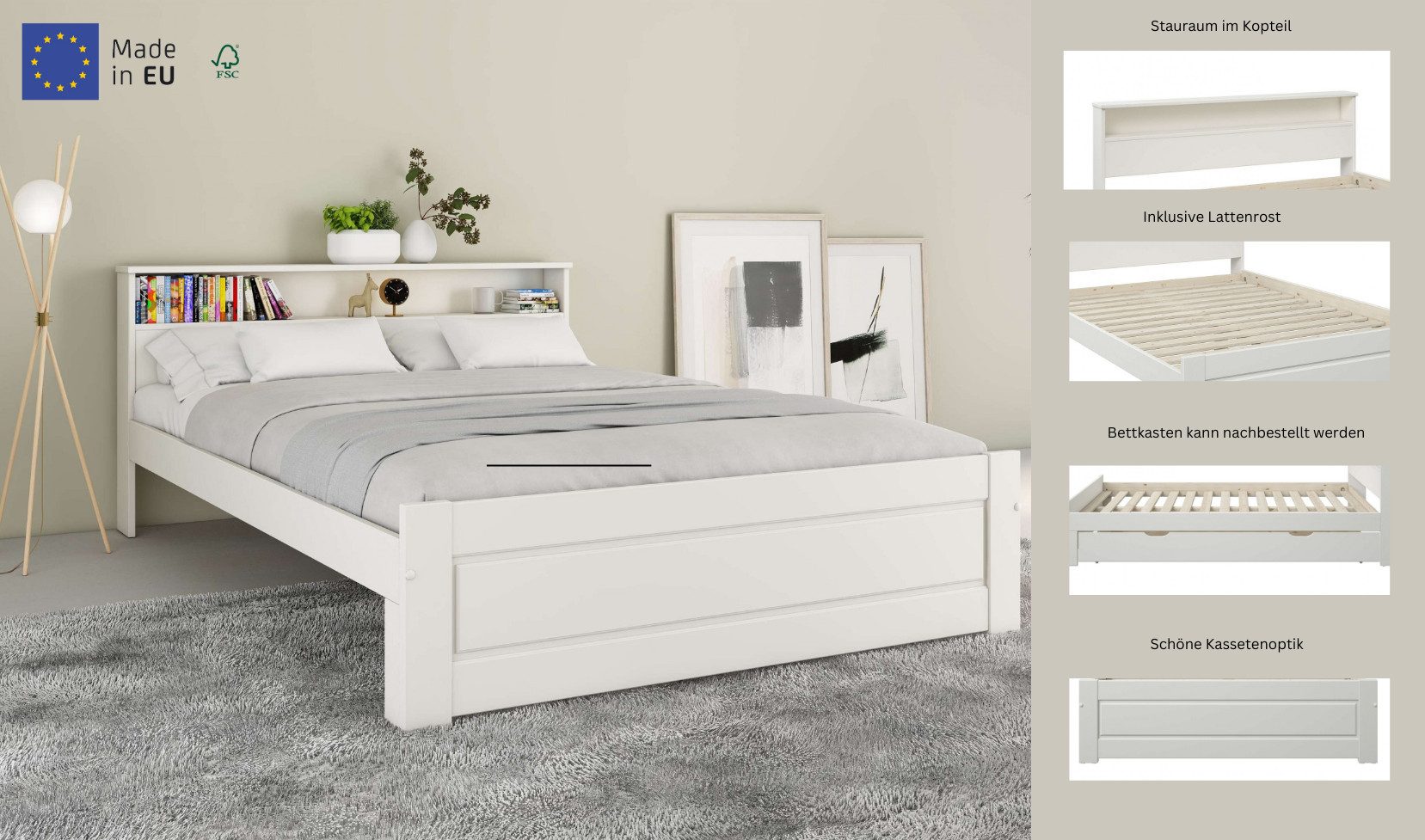 Home affaire Massief houten ledikant FLAVION, BESTSELLER! Jeugdbed, FSC® gecertificeerd massief grenen