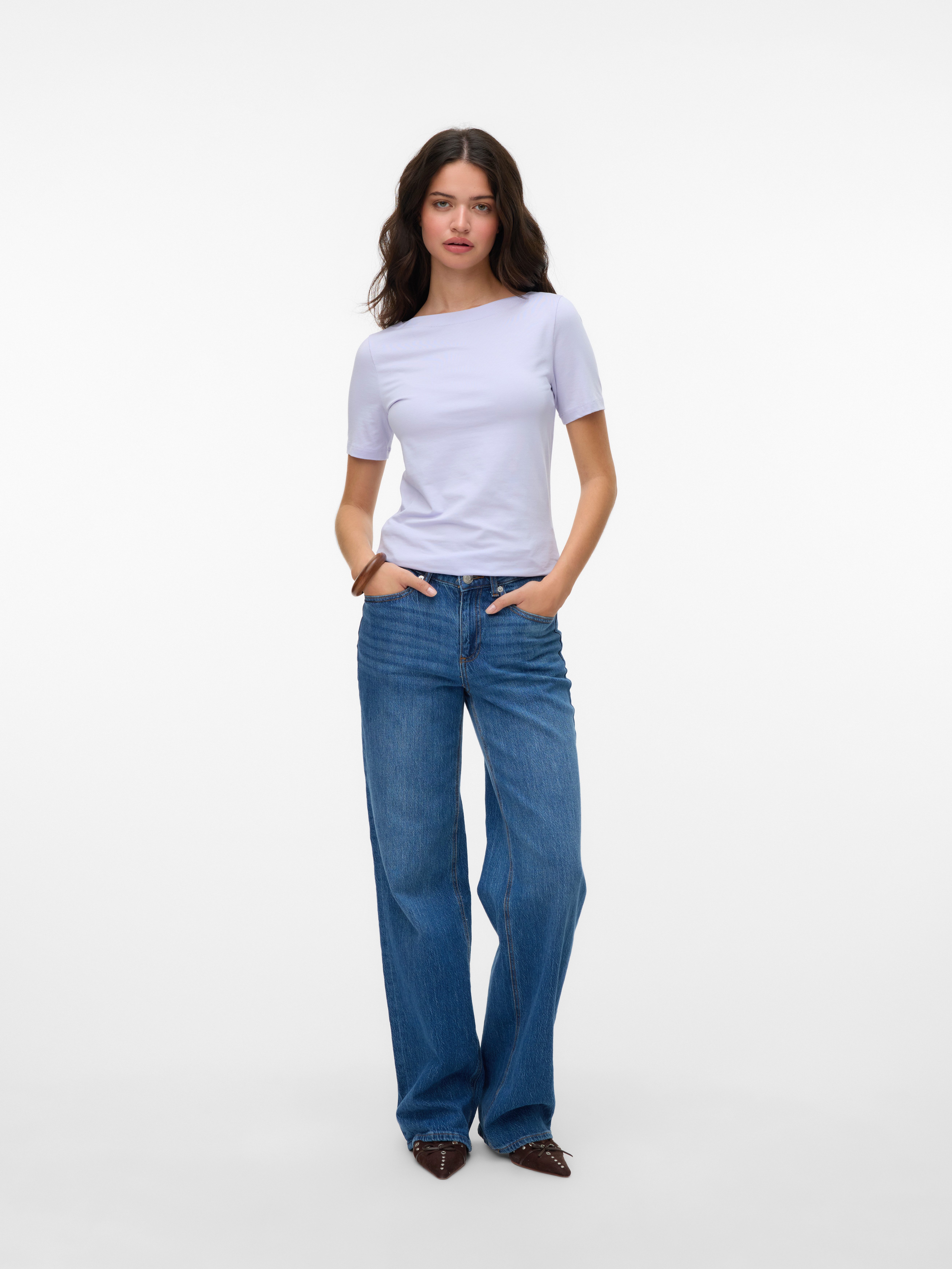 Vero Moda Shirt met korte mouwen VMPANDA MODAL S/S TOP NOOS