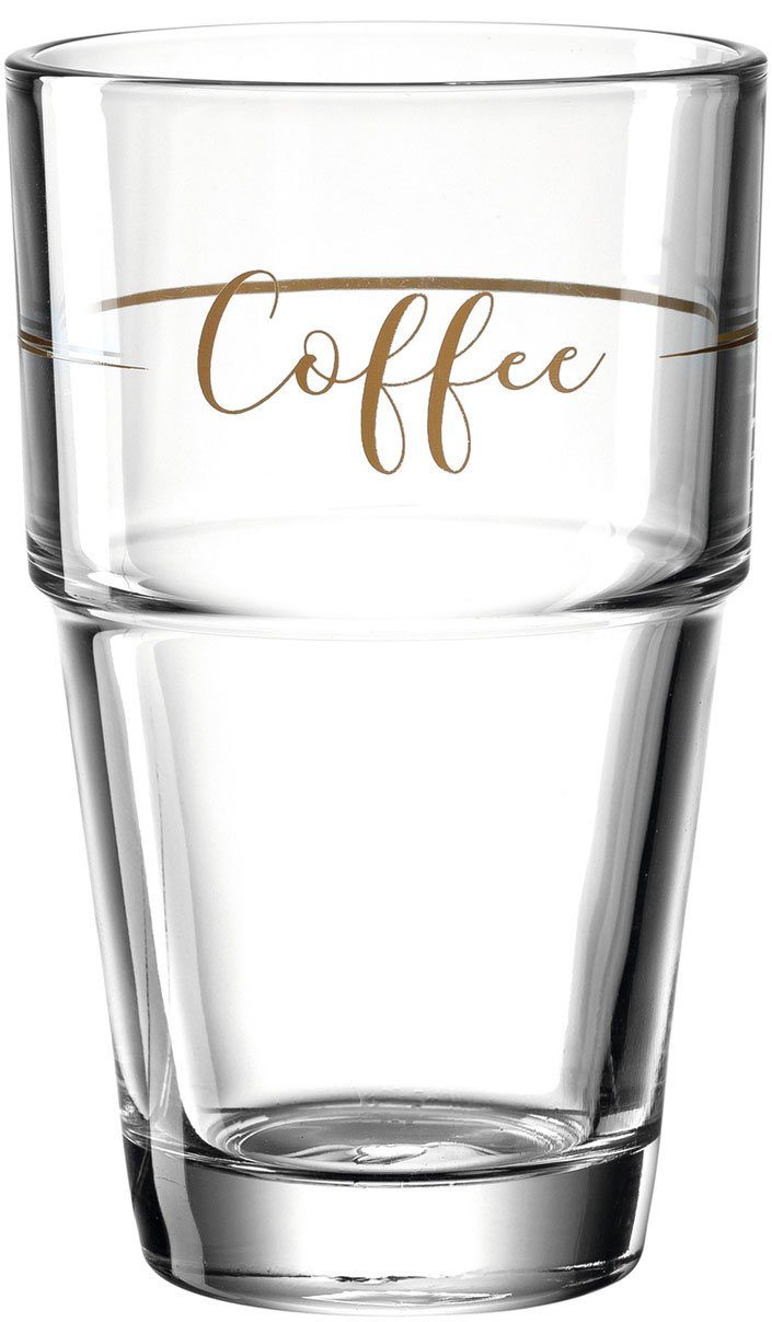 LEONARDO Latte macchiato glas Glazen-set SOLO "Koffie" (set, 6-delig)