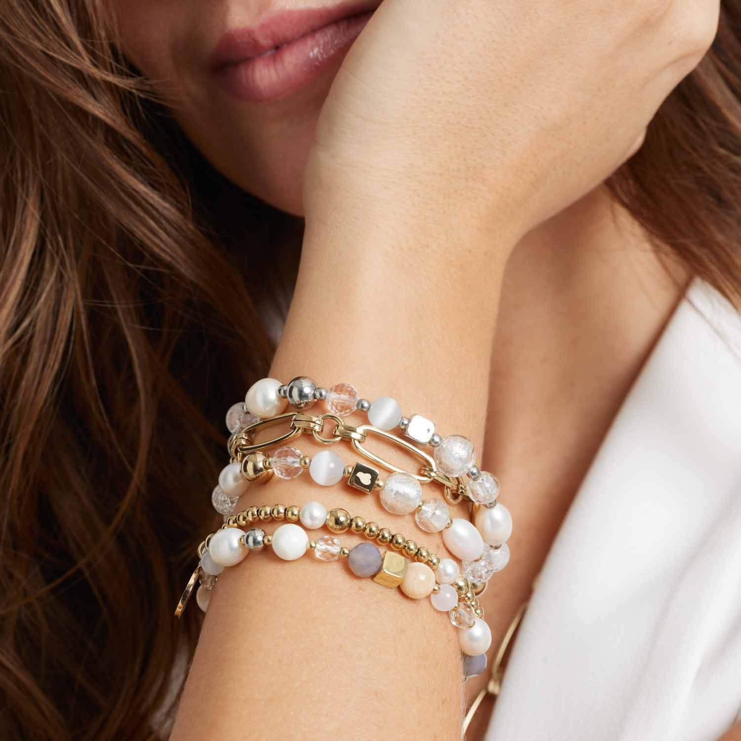 LEONARDO Armband Mathilde 024275 met parel (imitatie)