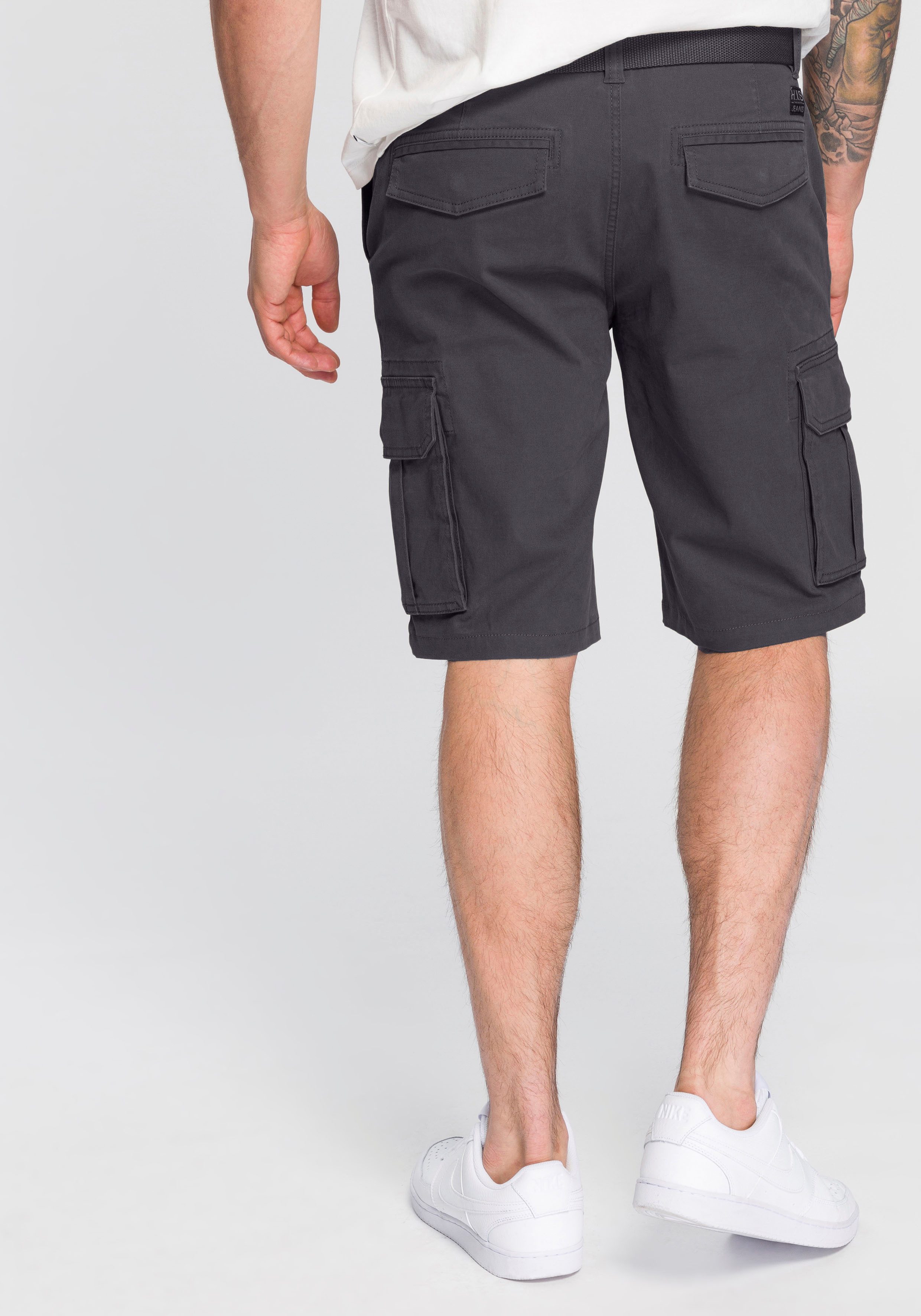 H.I.S Bermuda (set 2-delig Met een afneembare riem)