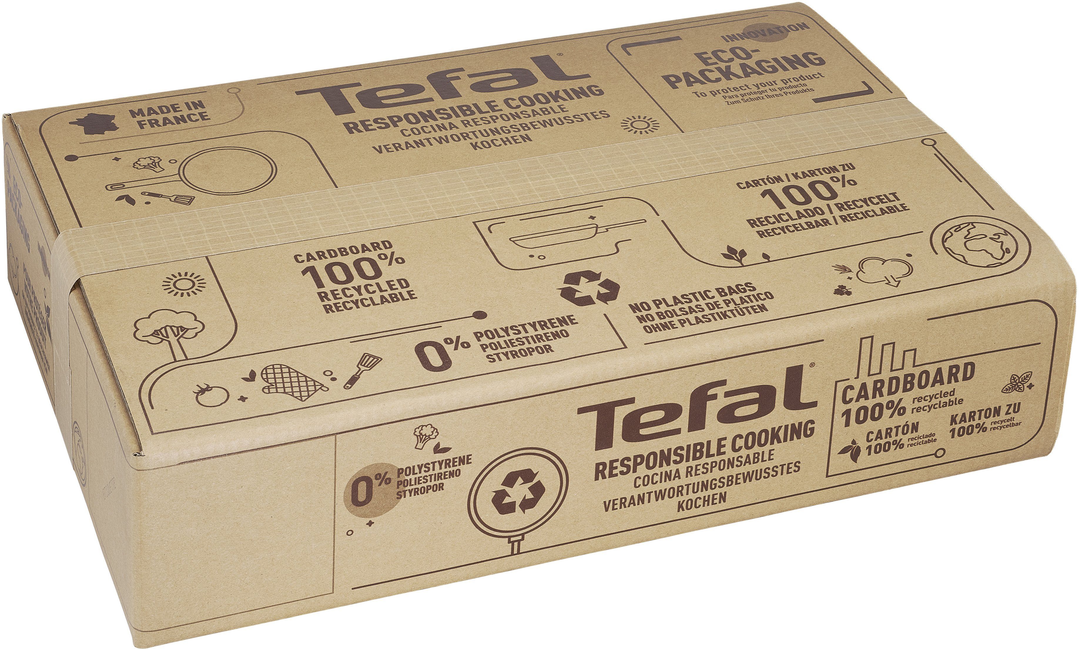 Tefal Koekenpan Ultimate On inductie, thermo-signaal bij ideale baktemperatuur (1-delig)