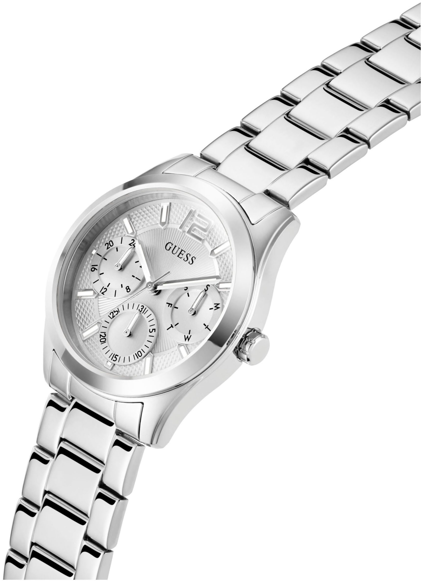 Guess Multifunctioneel horloge Zoe Quartzhorloge, horloge, damenuur, datum, 12/24-uurs weergave