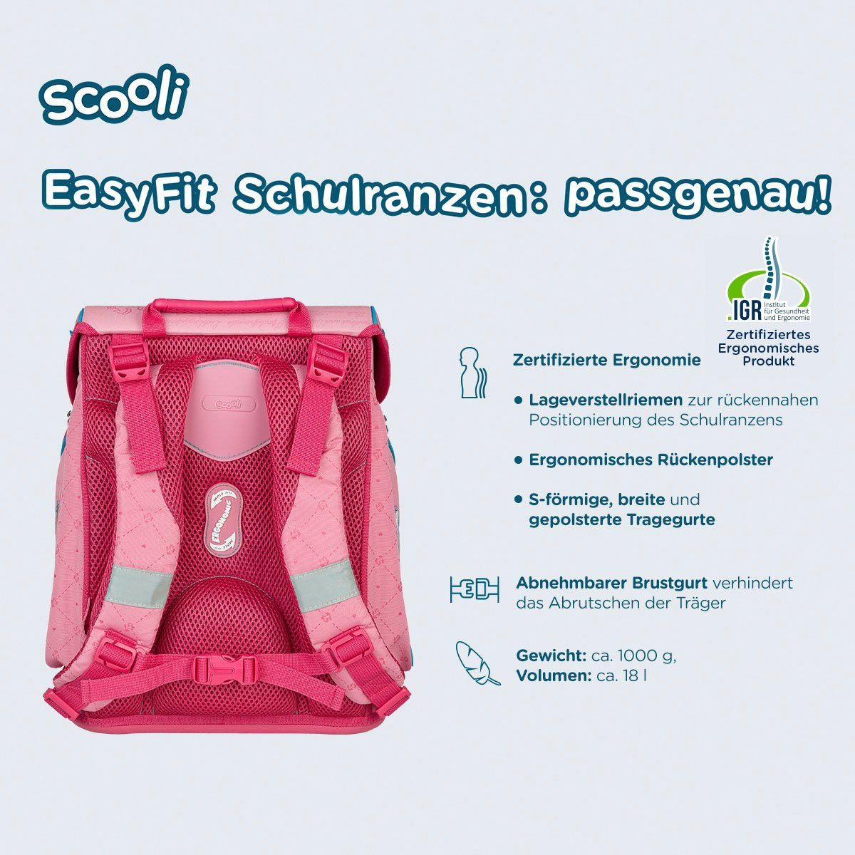 Scooli Schooltas EasyFit, Bibi & Tina (set, 5-delig)