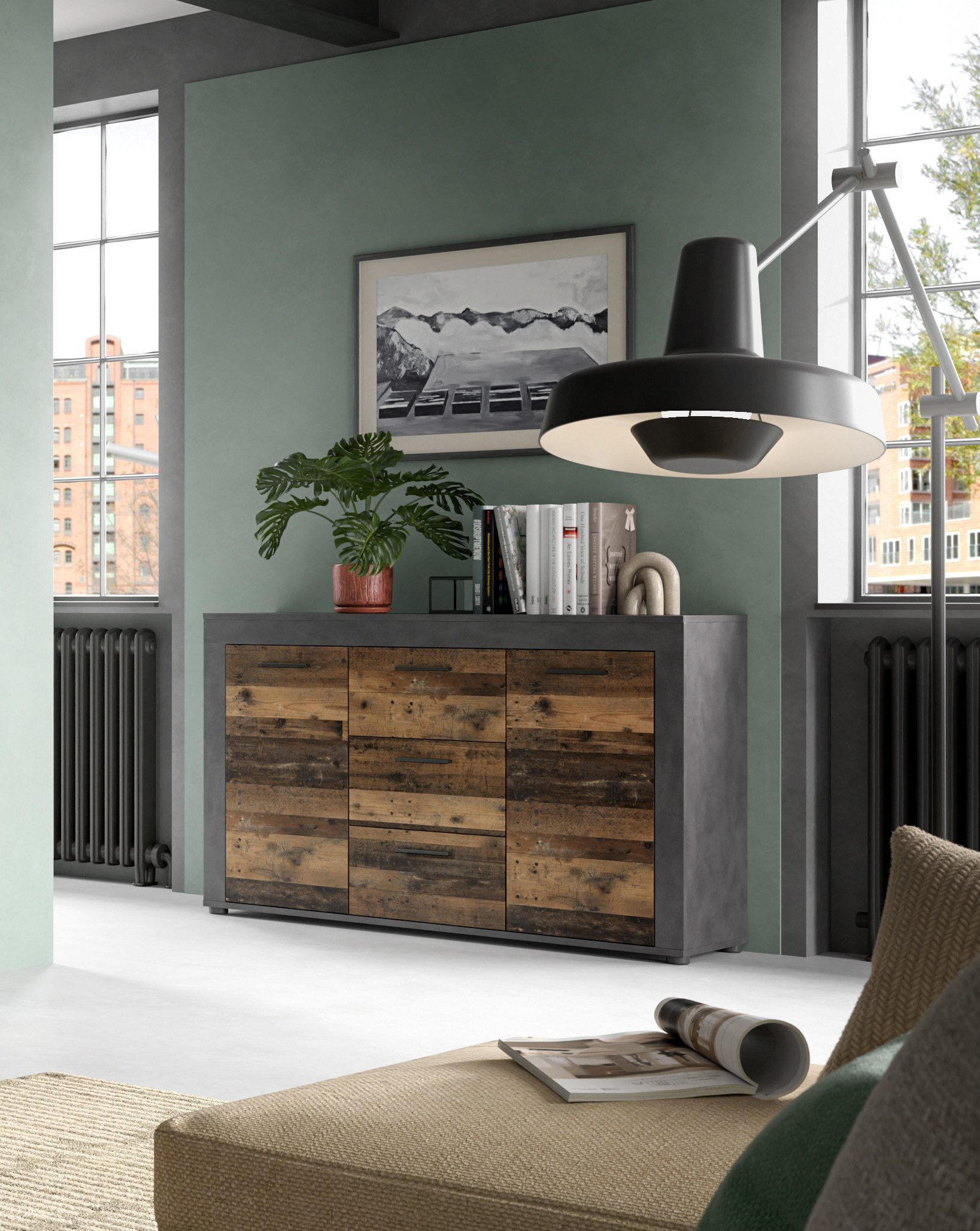 INOSIGN Dressoir Aosta, breedte 125 cm, in verschillende kleuruitvoeringen