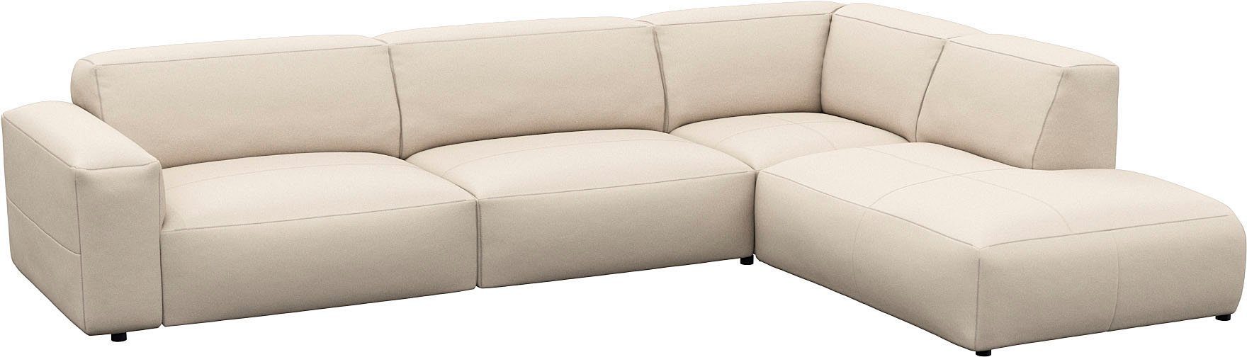 FLEXLUX Hoekbank Lucera, super comfortabel door hoogwaardige zitconstructie met koudschuim