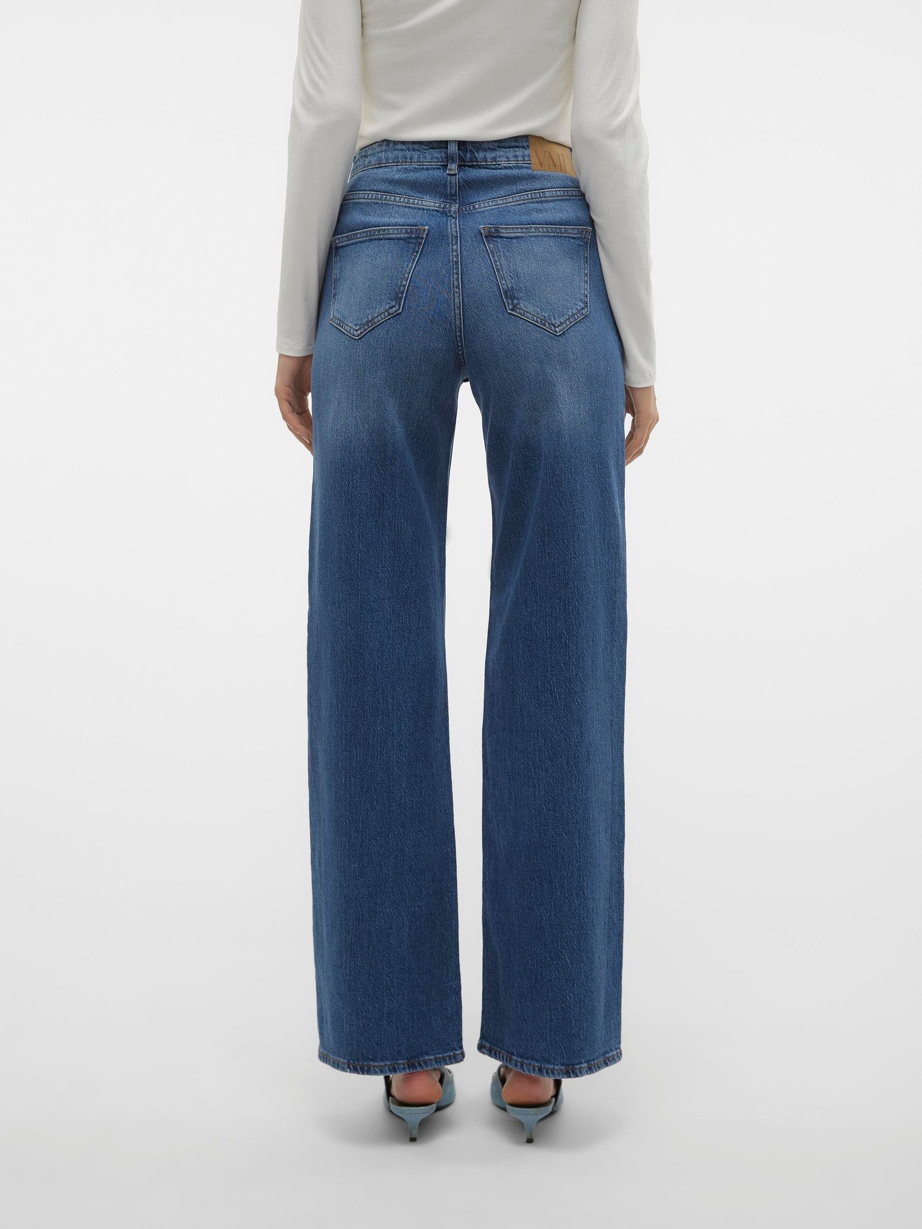 Vero Moda High-waist jeans VMTESSA HR WIDE JEANS RA380 GA NOOS