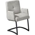 exxpo - sofa fashion vrijdragende stoel affogato met armleuning grijs