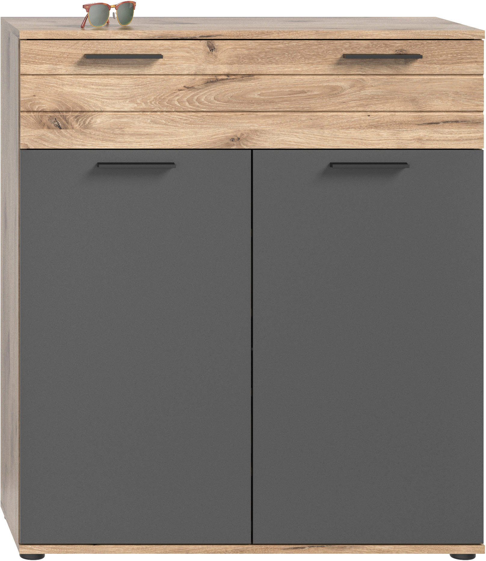 INOSIGN Halmeubelset Riga, Breedte 280 cm, hoogwaardige groeffrezing, 5-delig, bestaande uit: (set, 5-delig)