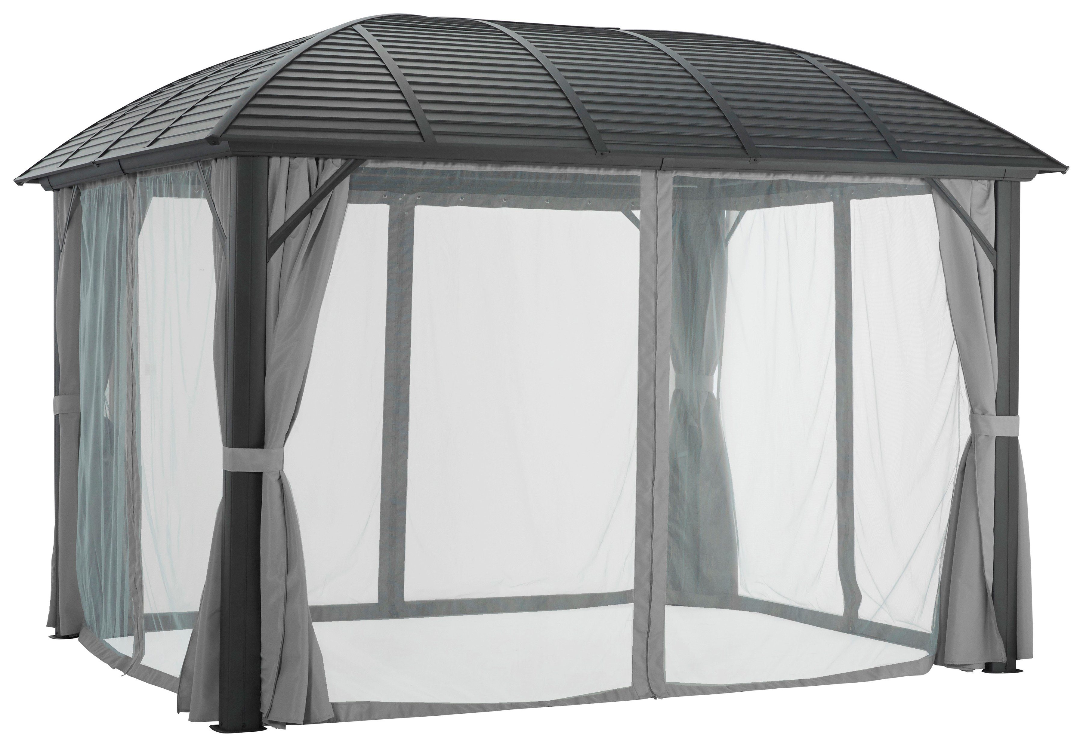 KONIFERA Tuinprieel Juni Bxd: 300x365 cm of 300x425 cm, aluminiumframe (set)