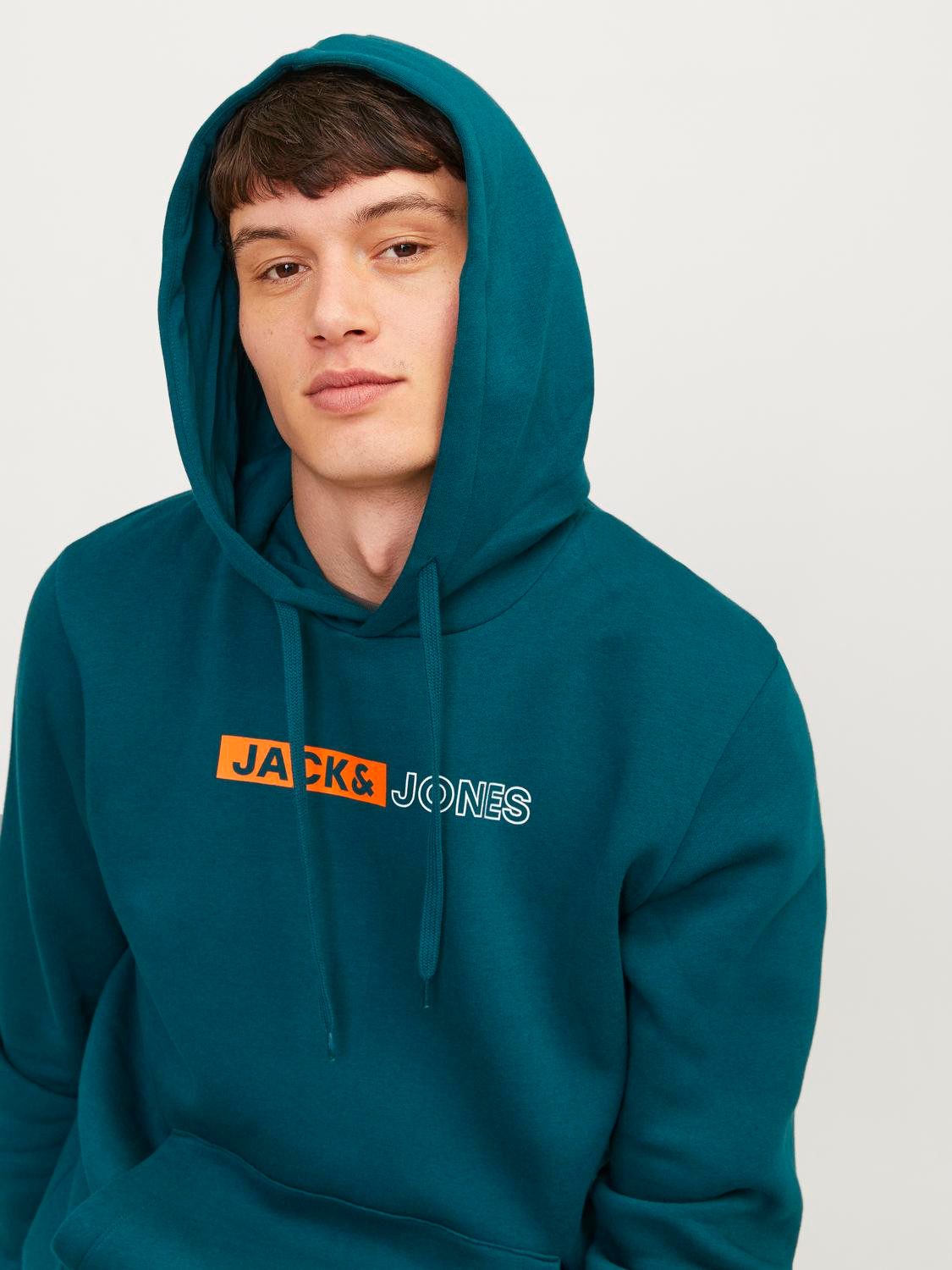 Jack & Jones Hoodie JJECORP LOGO SWEAT HOOD PLAY NOOS